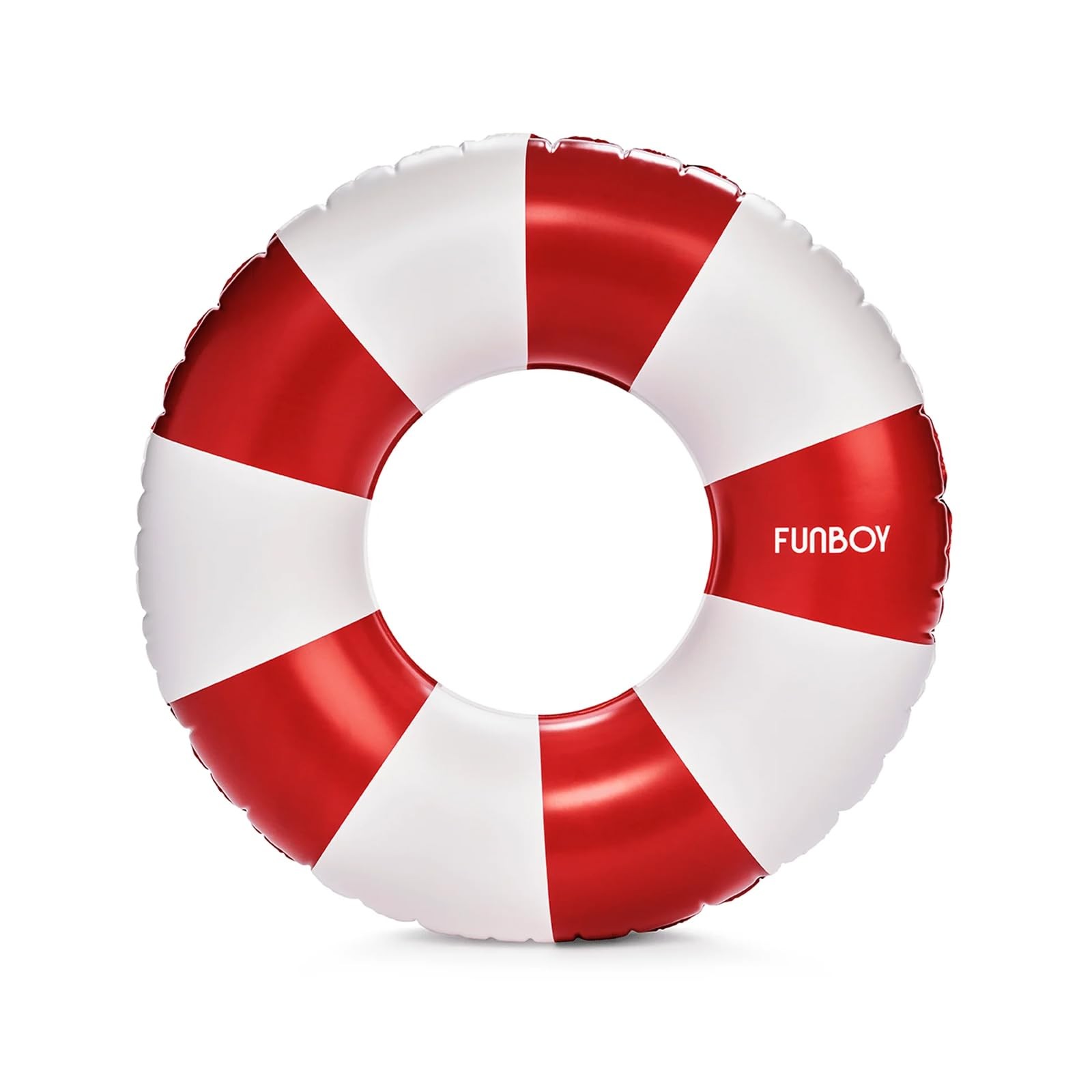 Pool Float Tube 34 Inflatable Kids Swim Ring Red Stripe FUNBOY Vintage Floats