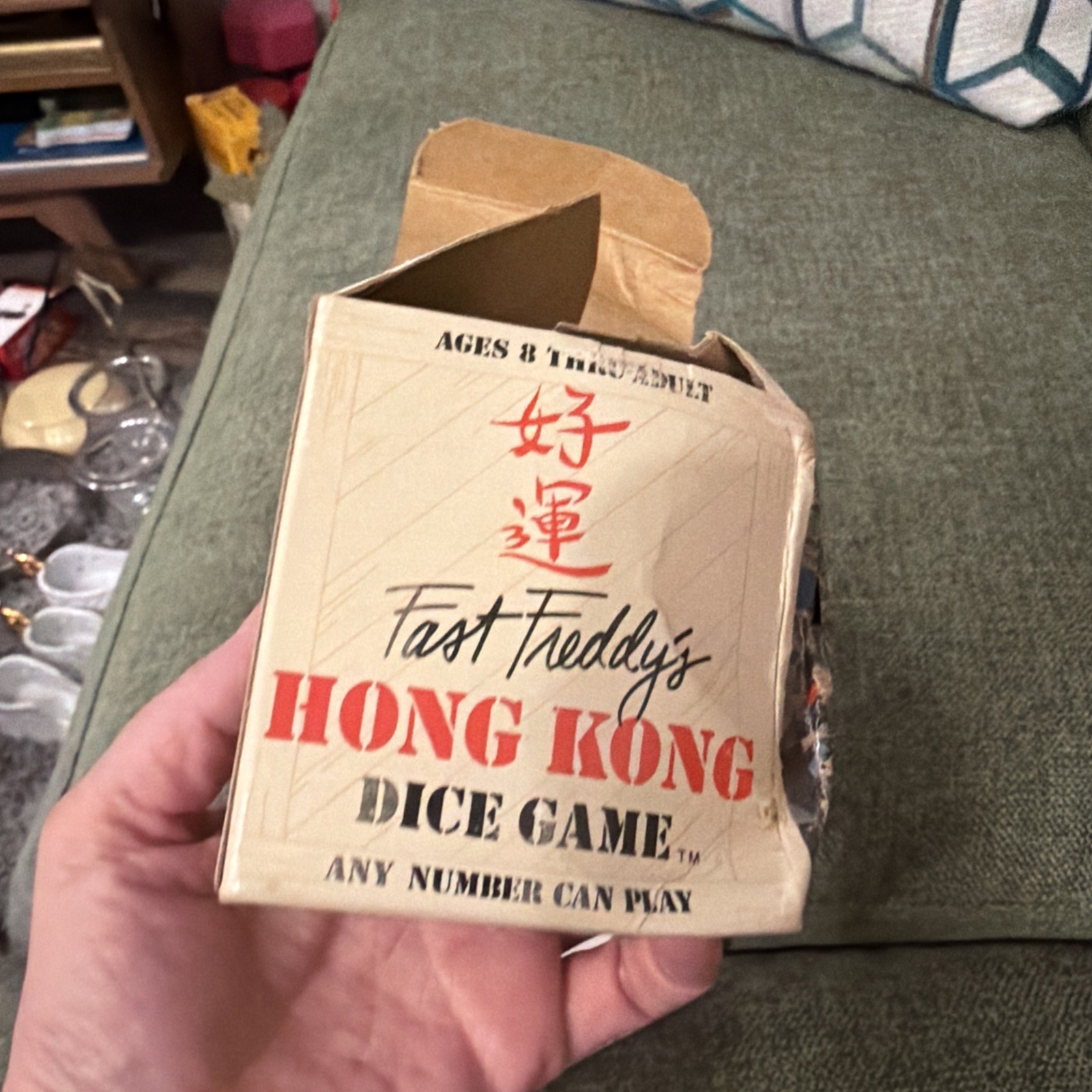 VTG Fast Freddys Hong Kong Dice Game Shaker Cup Jax LTD 1983 Family Game