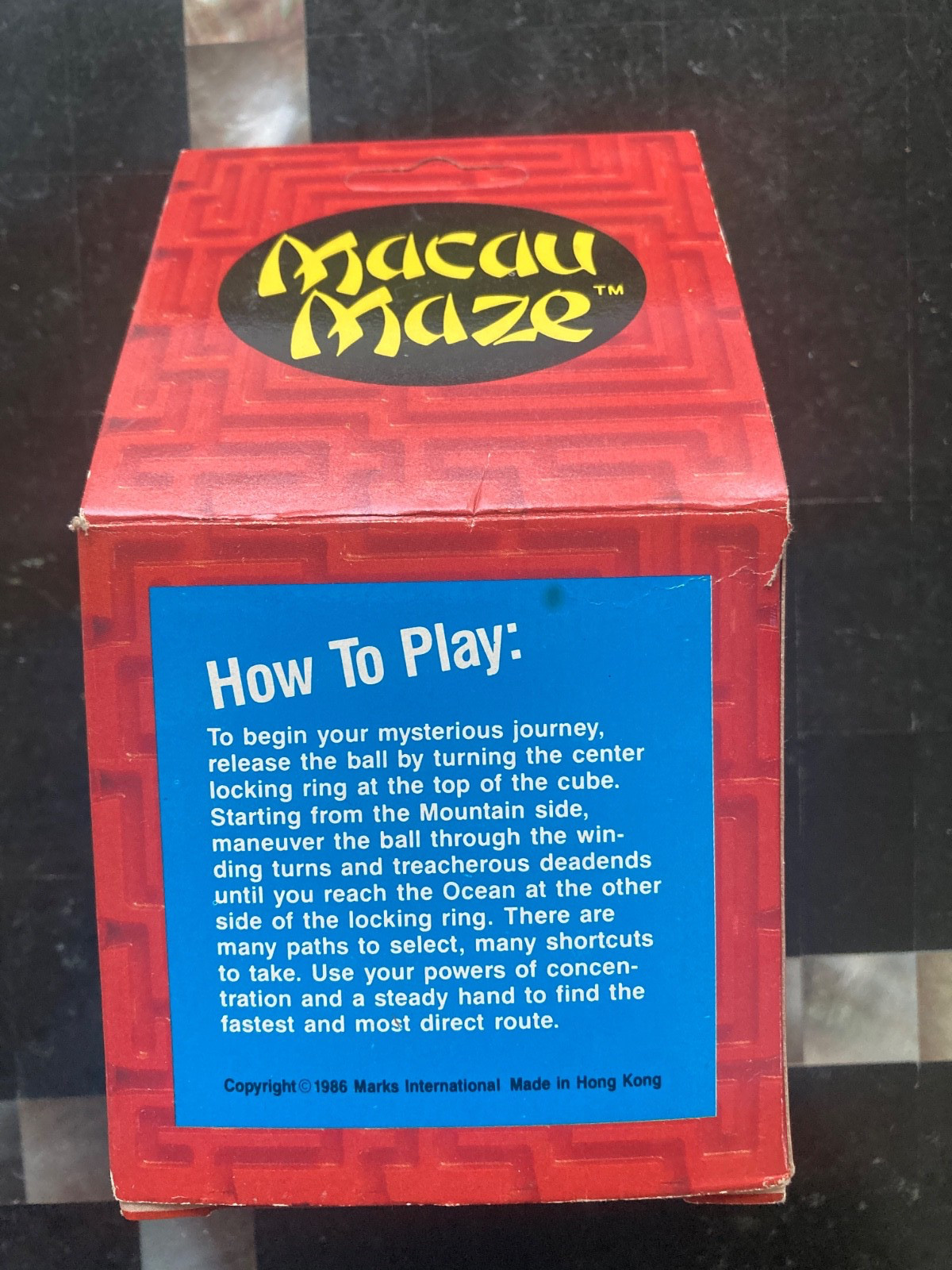 Macau Maze Cube Maze