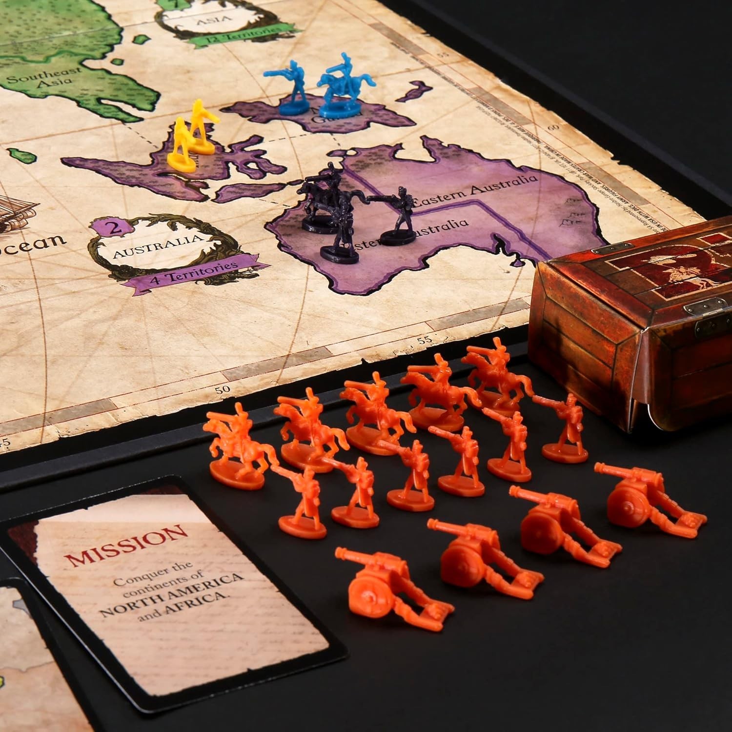 Risk Board Game: Engage in Military Strategy for Teens & Adults, 120 Minutes