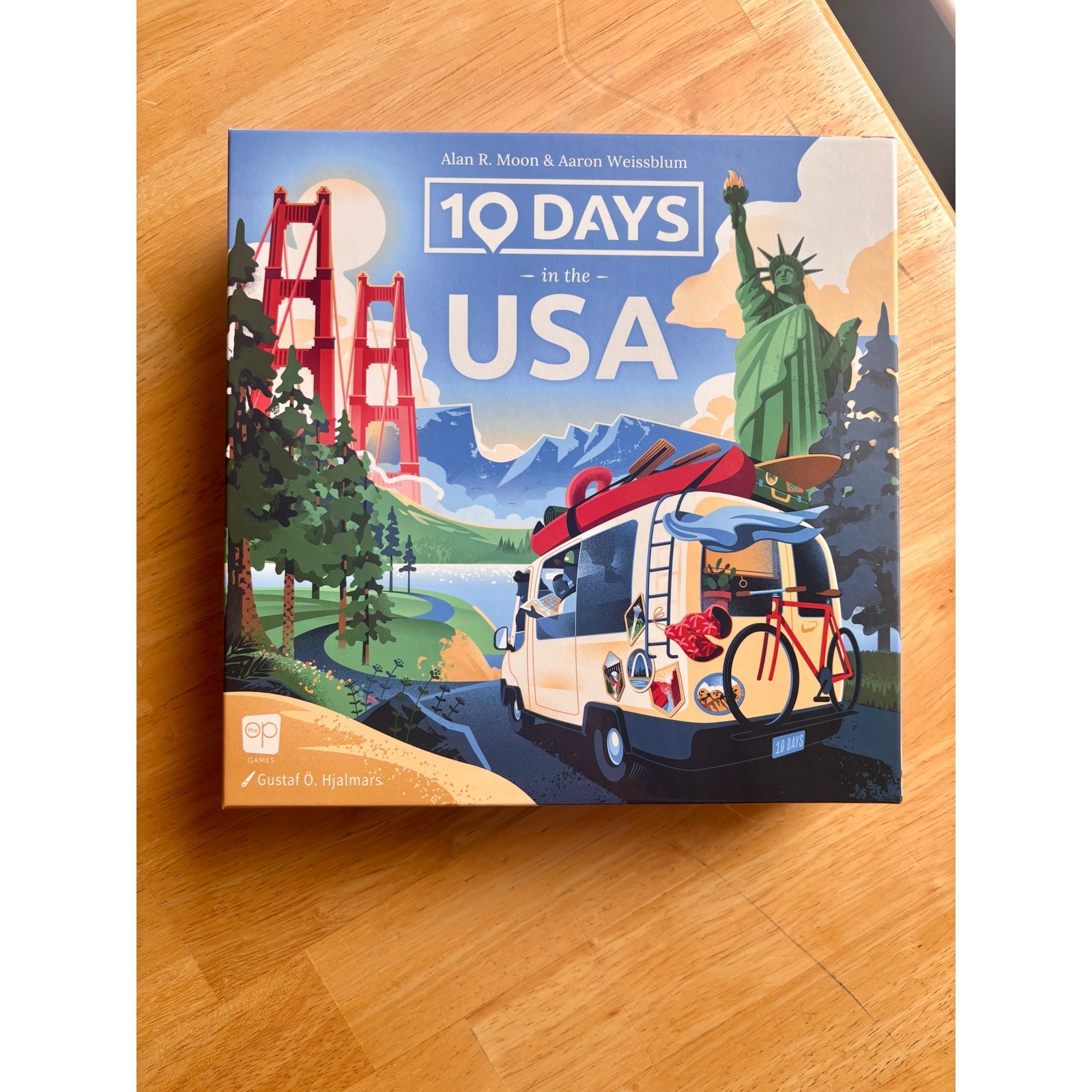 The Op 10 Days in the USA Board Game Unisex OS Blue Travel Strategy