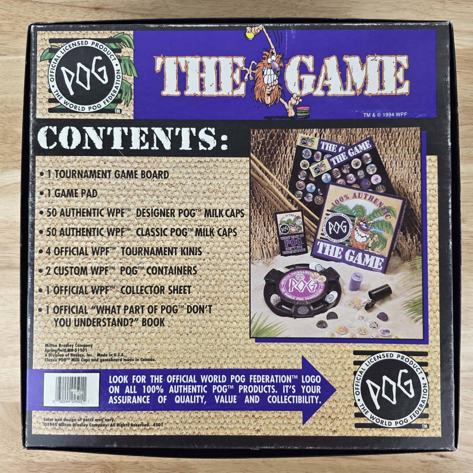 Vintage POG the Game World POG Federation Milton Bradley 1994