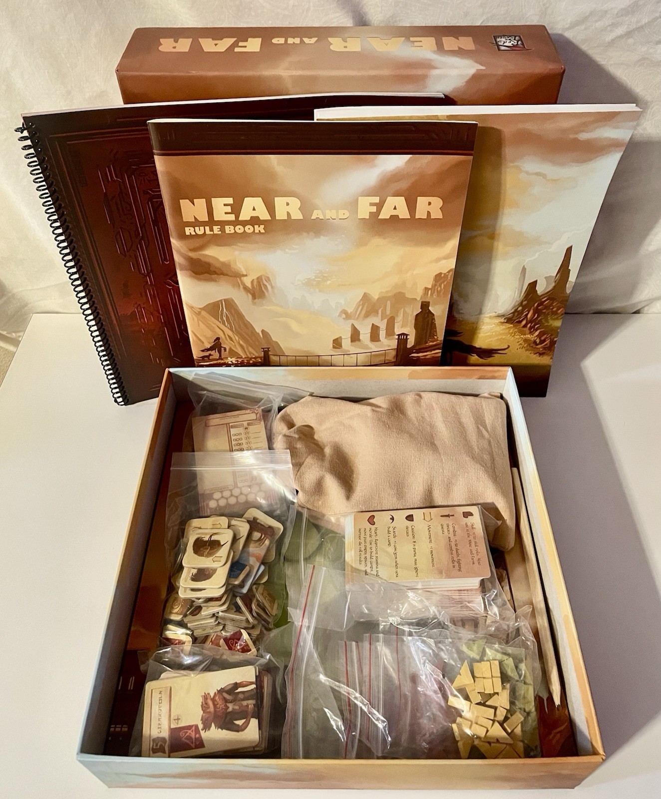Near And Far Board Game Red Raven Games (2016) – 100% Complete