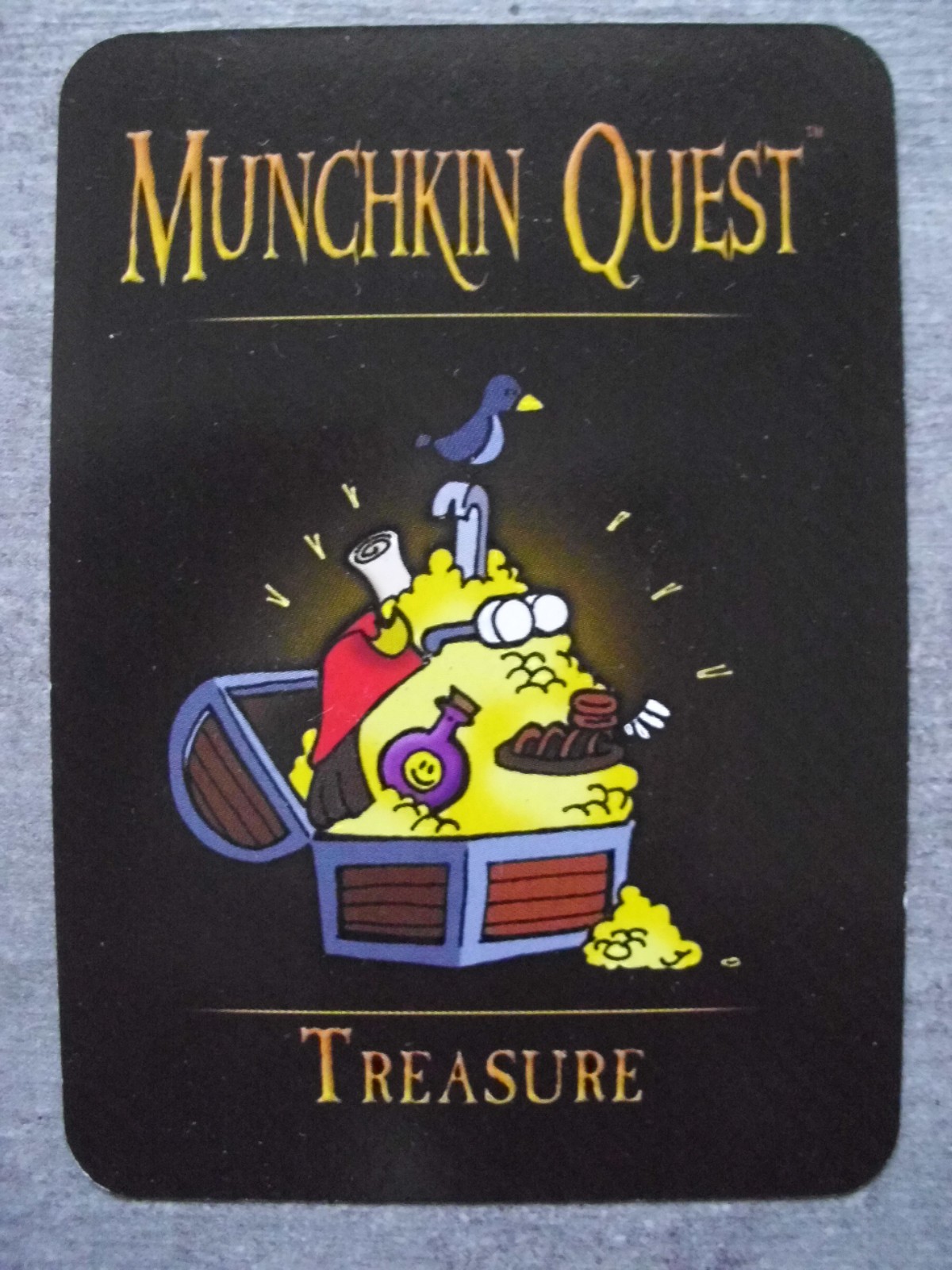 English Language Promo Card for “Munchkin Quest”: Raincoat