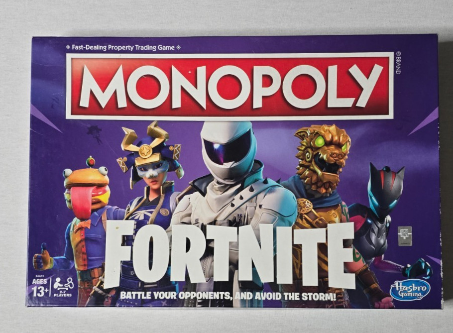 Monopoly Fortnite Edition Board Game Hasbro Open Box