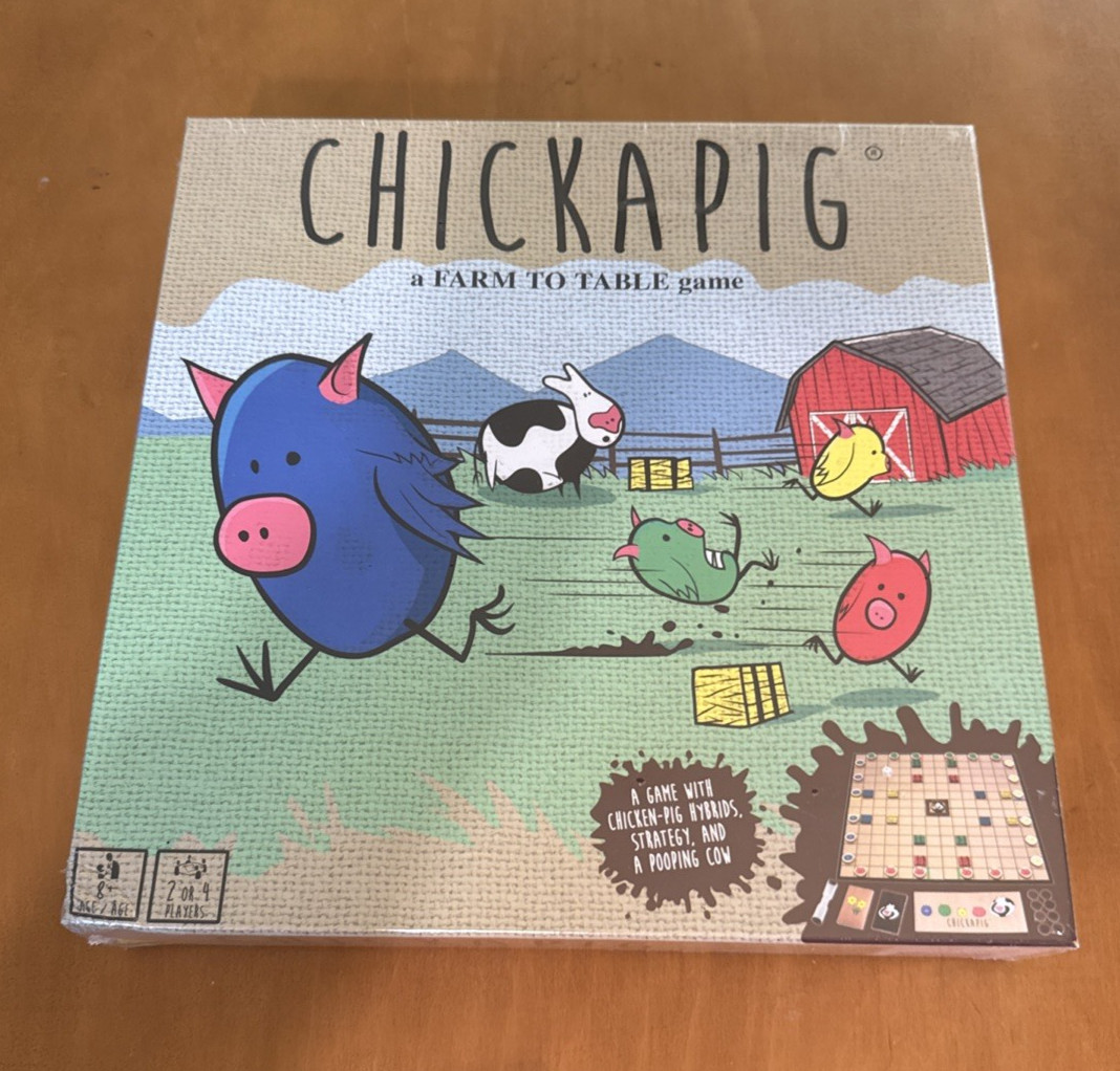 Buffalo Games Chickapig A Farm To Table Game Ages 8+ Family Board Game Sealed