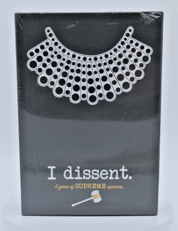 I Dissent A Game Of Supreme Opinions RBG Ruth Bader Ginsberg Trivia Game NEW