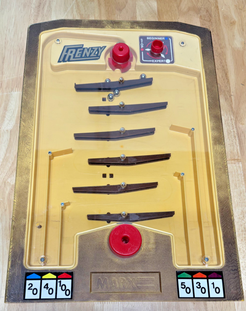 Vintage 1974 Marx Frenzy Game 5265 w/ Original Box Instructions Complete VG