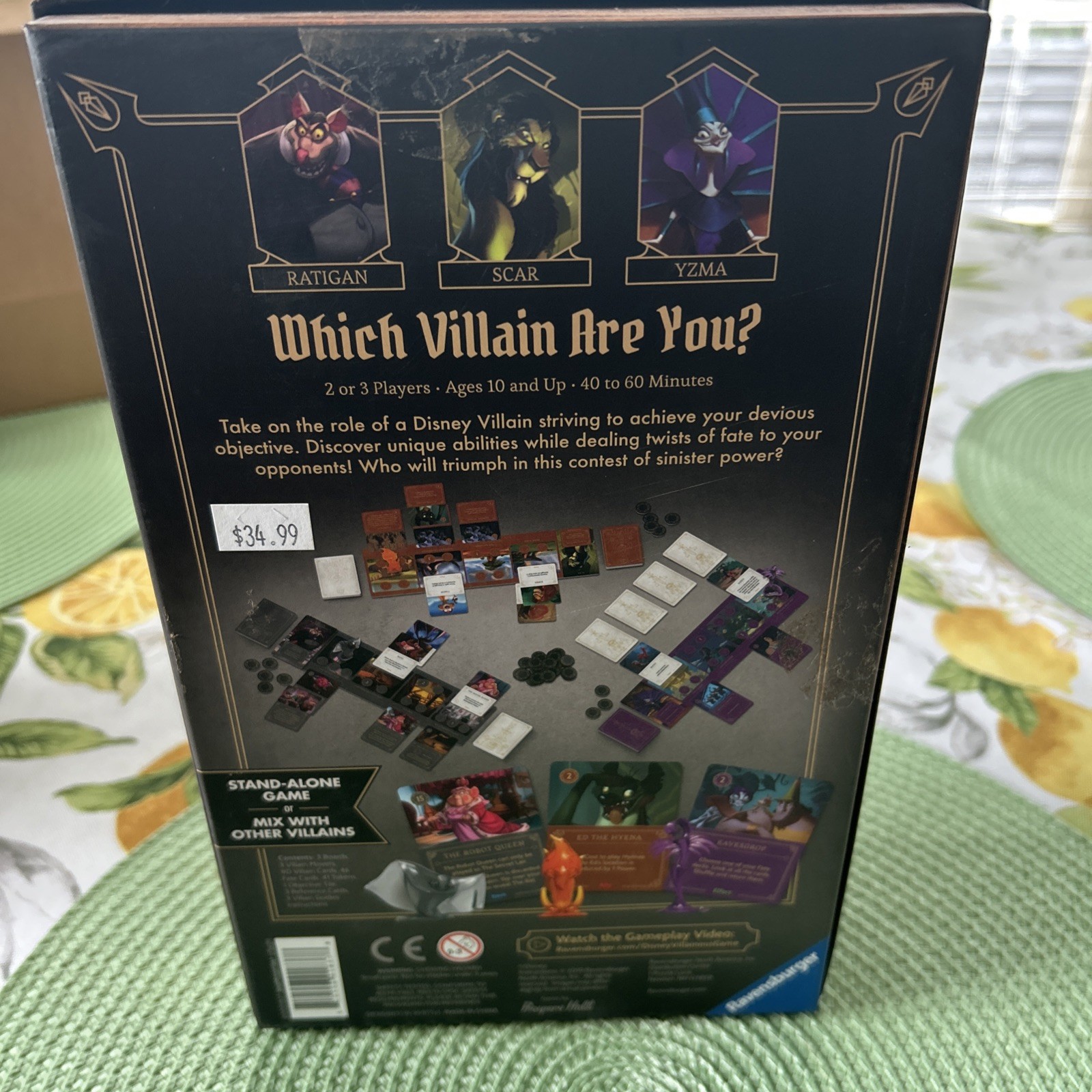 Disney Villainous: Evil Comes Prepared Ravensburger Stand Alone Game 2022