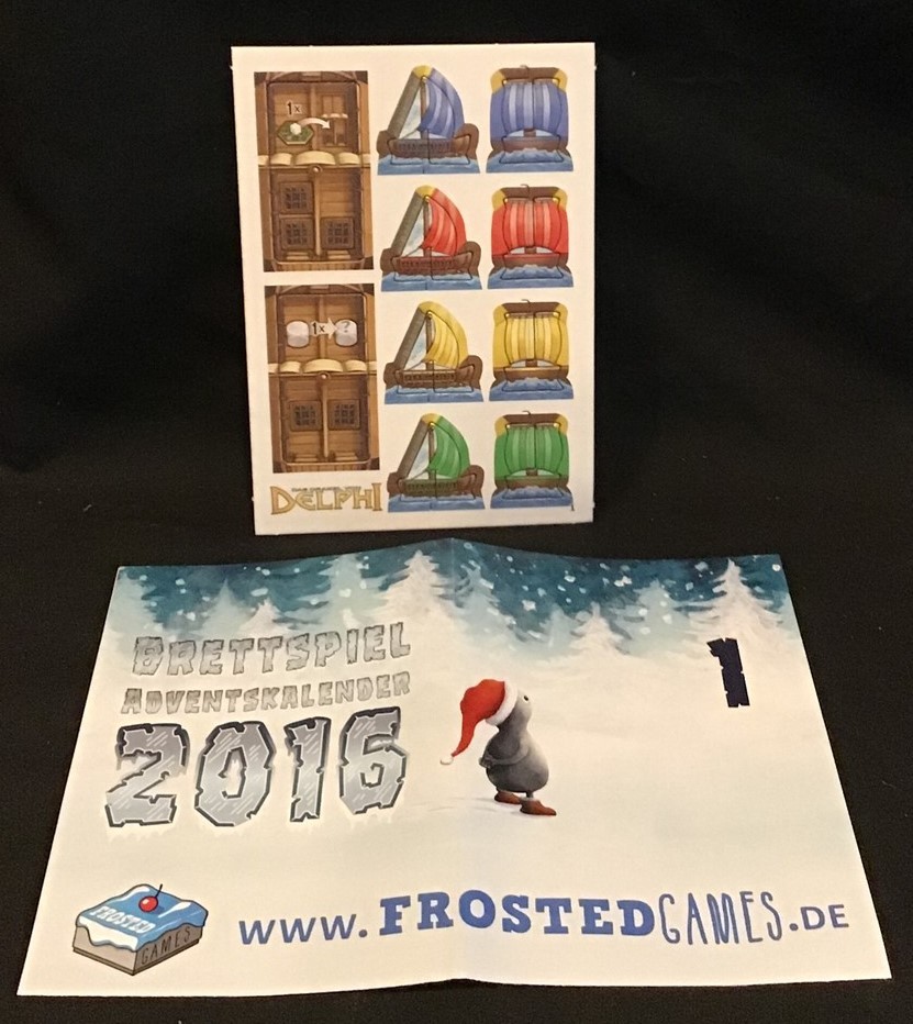 2016 Brettspiel Advent Calendar Promo #1 ~ the Oracle of Delphi Seafarer ~ OEJ