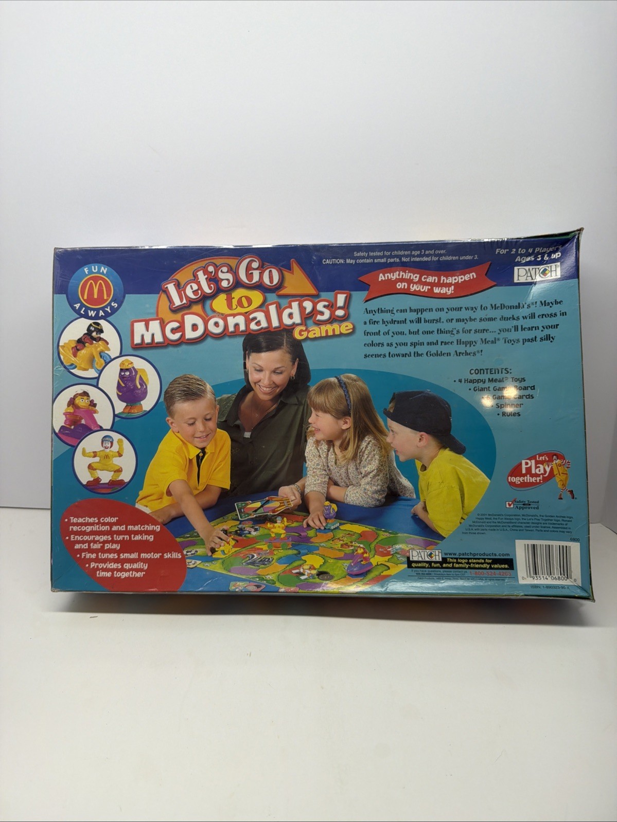 2001 Patch Products – Let’s Go to McDonald’s Game Sealed ( New Package Wear)
