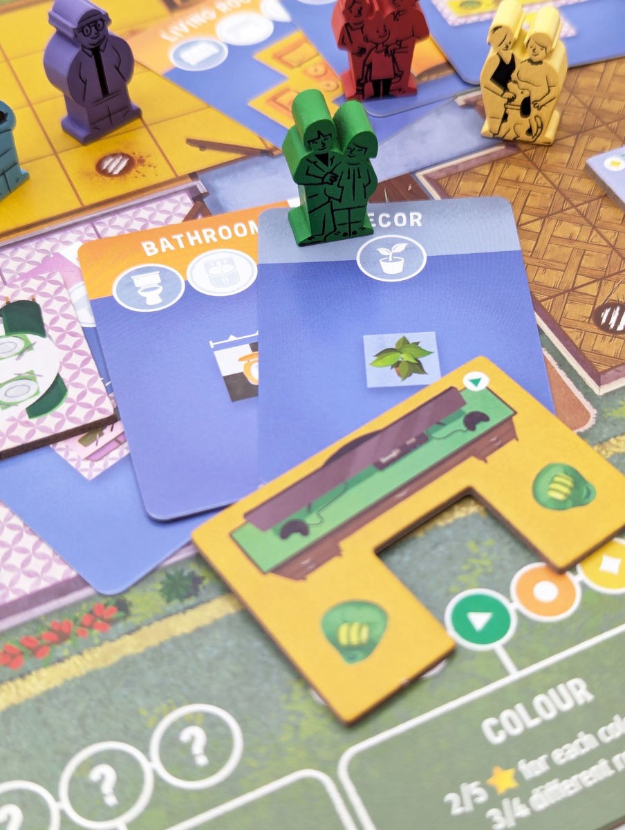 Happy Home Board Game Alley Cat Games 2-5 Players Strategy Tile Game New