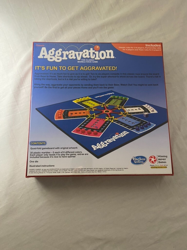 Aggravation Board Game – Family Game The Classic Marble Race Game