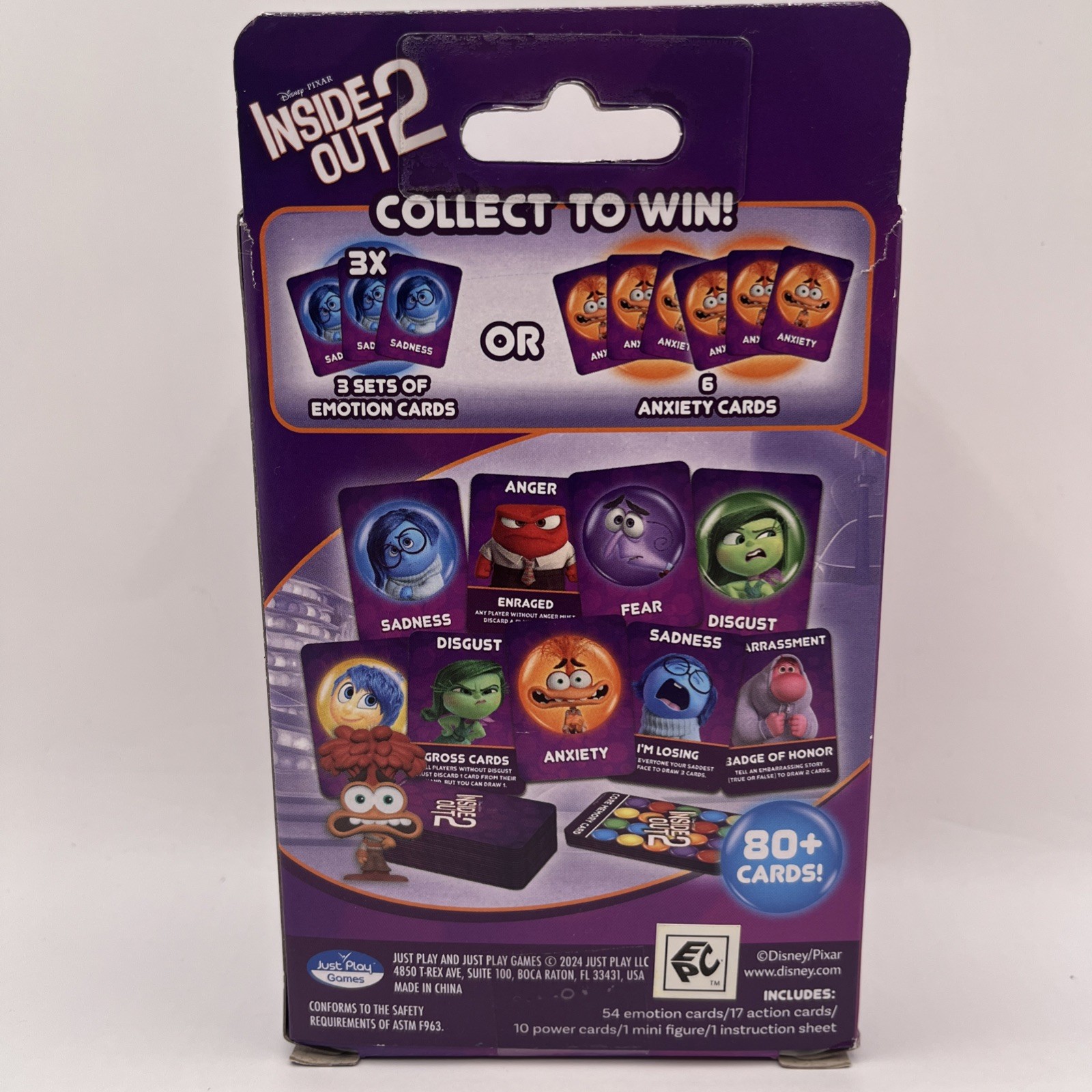 Just Play Disney & Pixar Inside Out 2 Mixed-Up Emotions Card Game – 1 Set BNIB