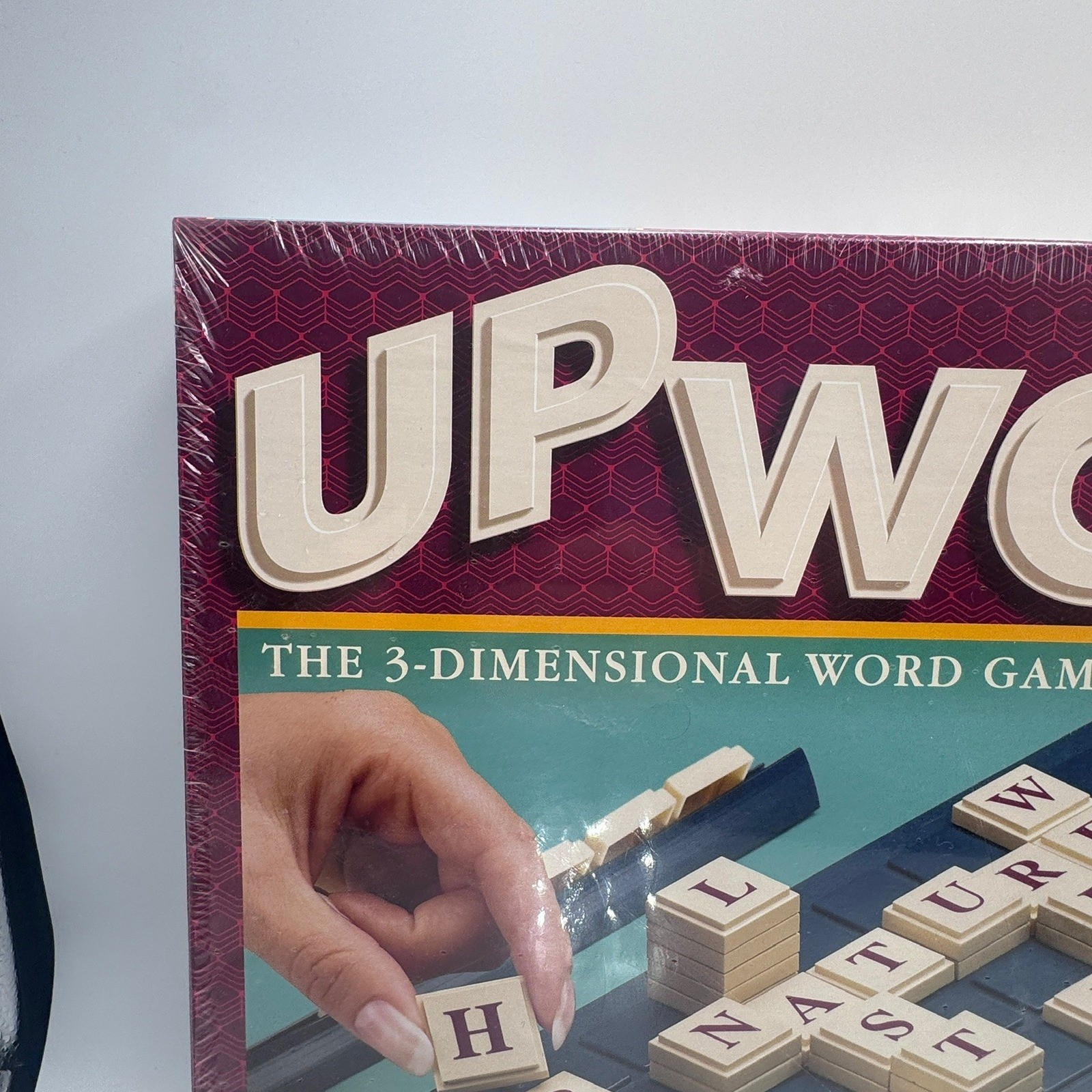 Milton Bradley Upwords 3D Word Game 1997 Expanded 10×10 Grid New Sealed 4312