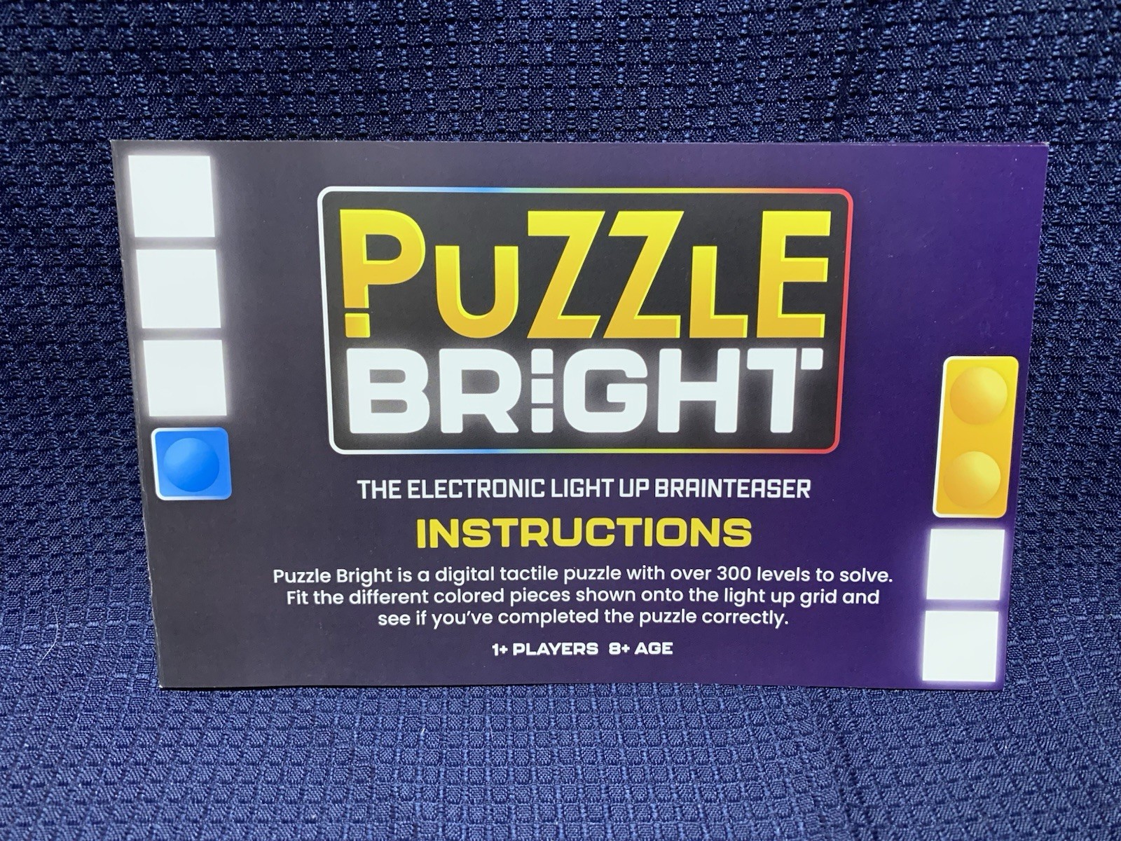 Brainwright Puzzle Bright Electronic Light Up Brainteaser Tested Works Complete