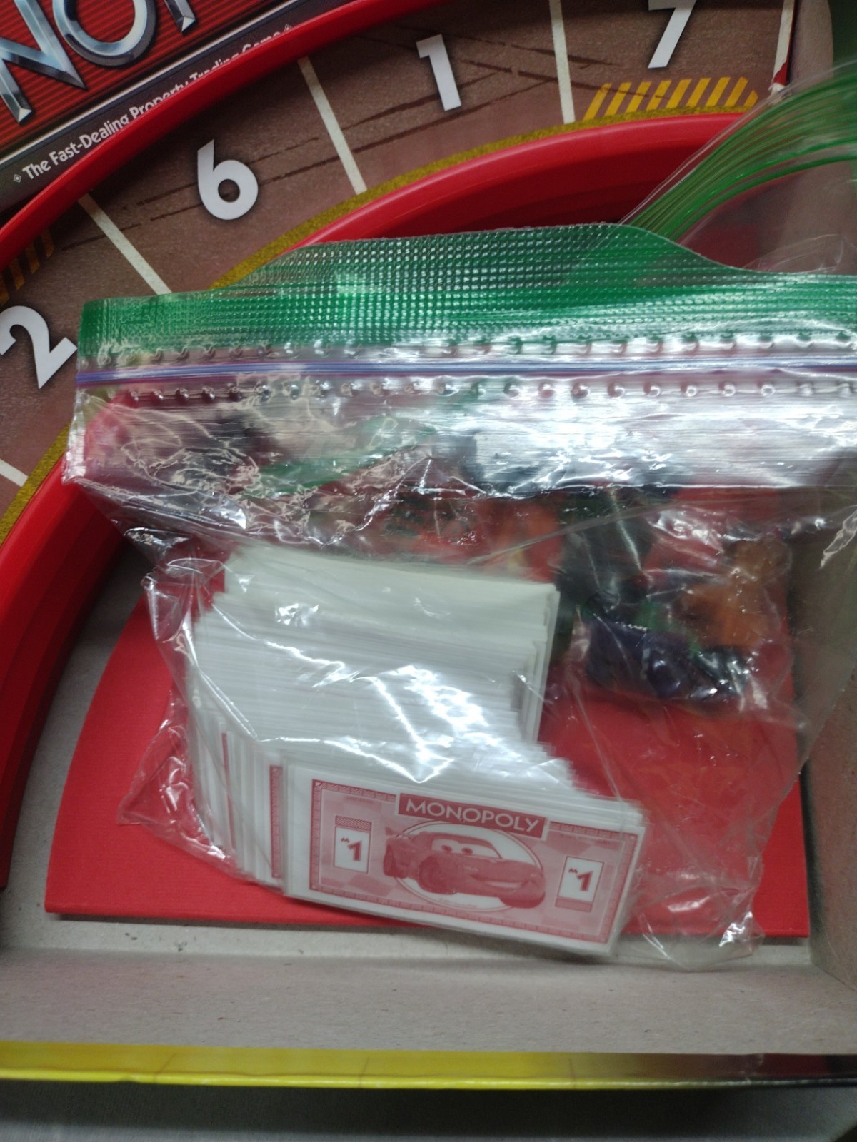 Hasbro Disney Pixar Cars 2 Monopoly Complete 2011 Lightning McQueen Racetrack