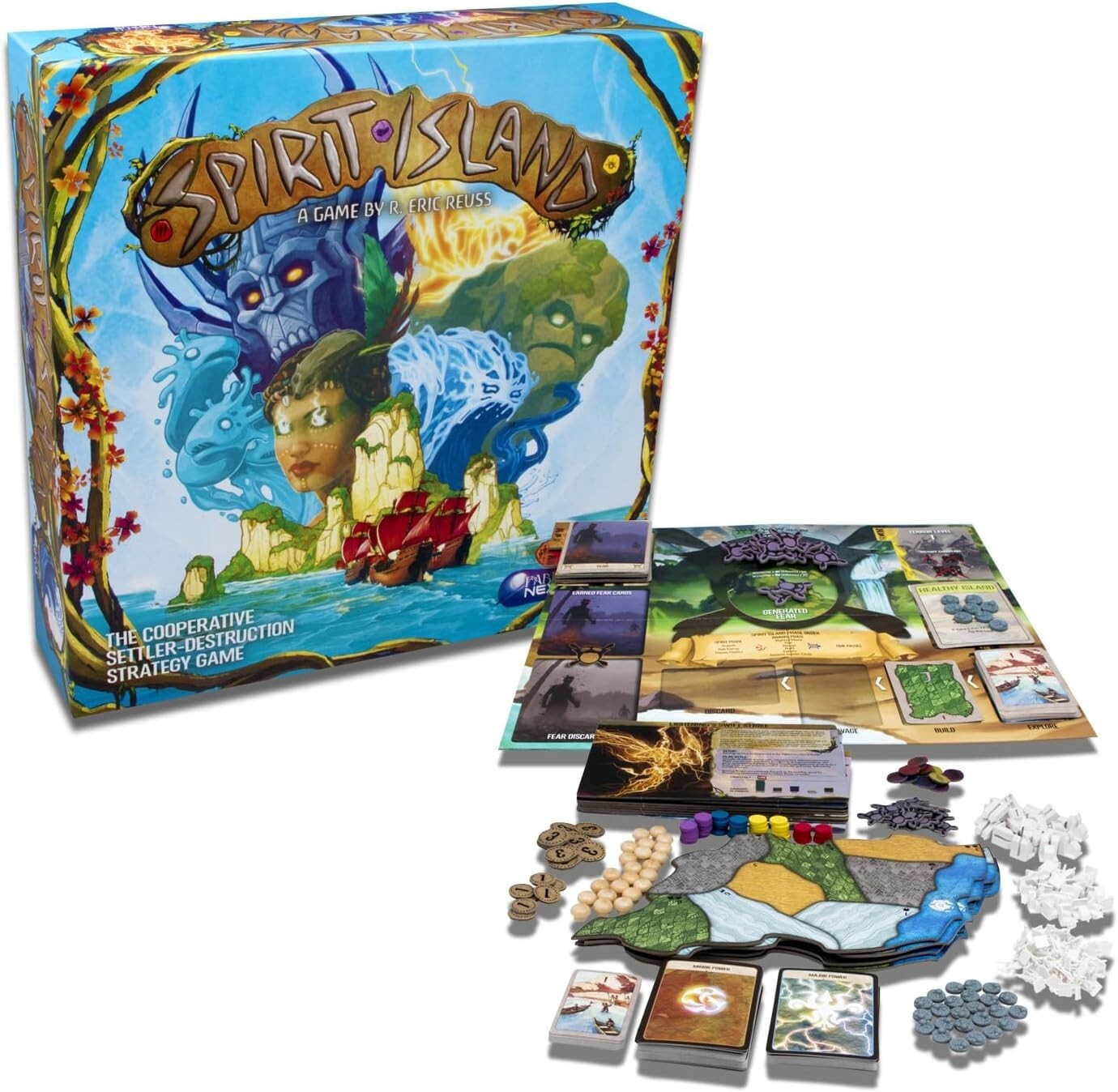 Spirit Island: Core Board Game Greater Than Games (1-4 Players) New Free Ship US