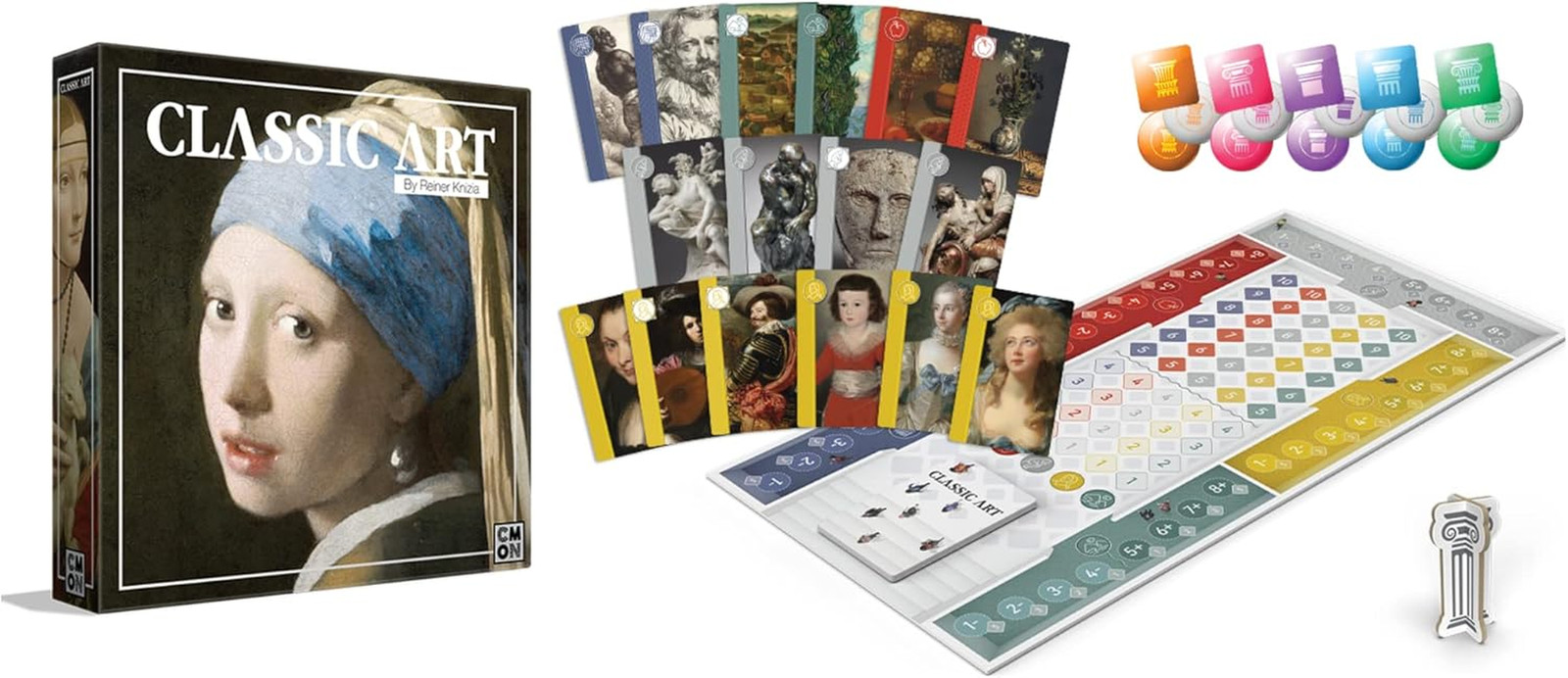 Classic Art Board Game | Art Collection Strategy Game | a Competitive Game of Pr