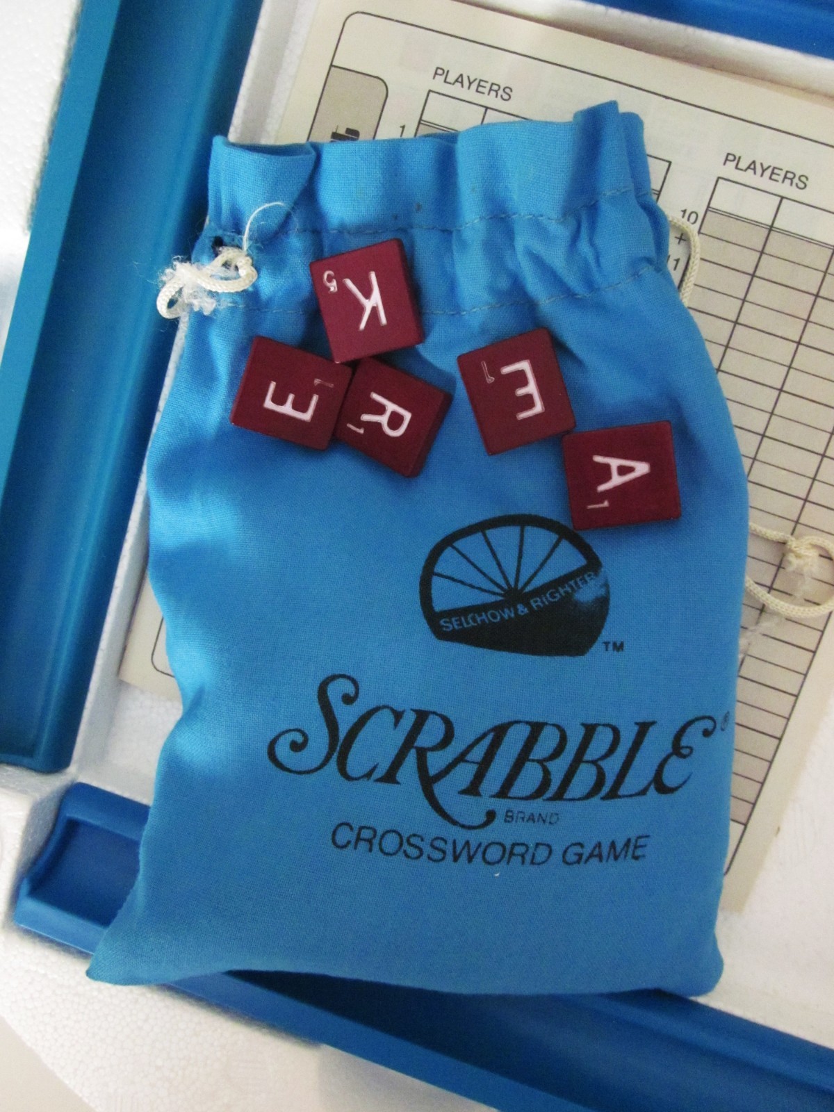 Deluxe Scrabble 1982 Game Turntable Edition Selchow & Righter + Scrabble Book