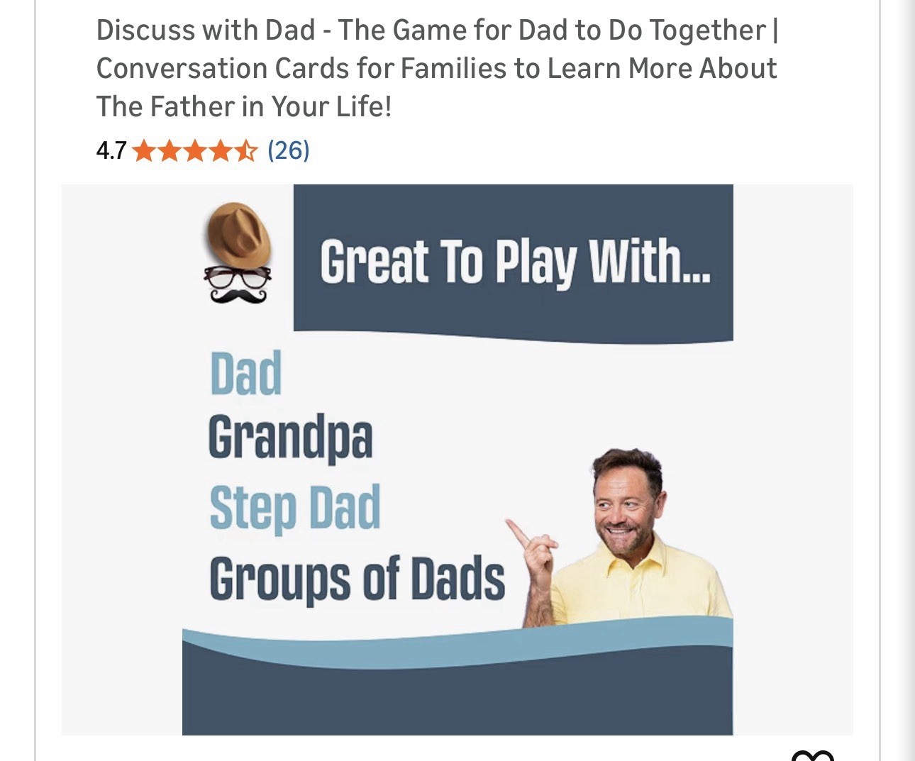 Discuss With Dad 120 Conversation Cards Father Son Bonding Family Gift Set
