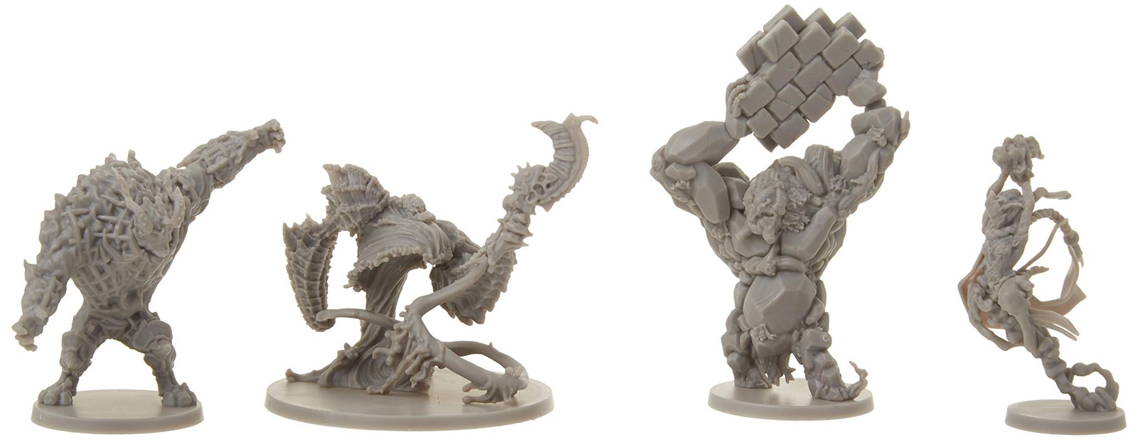 “Massive Darkness Elementals Miniatures Set – Multi-Color Fantasy Figures”
