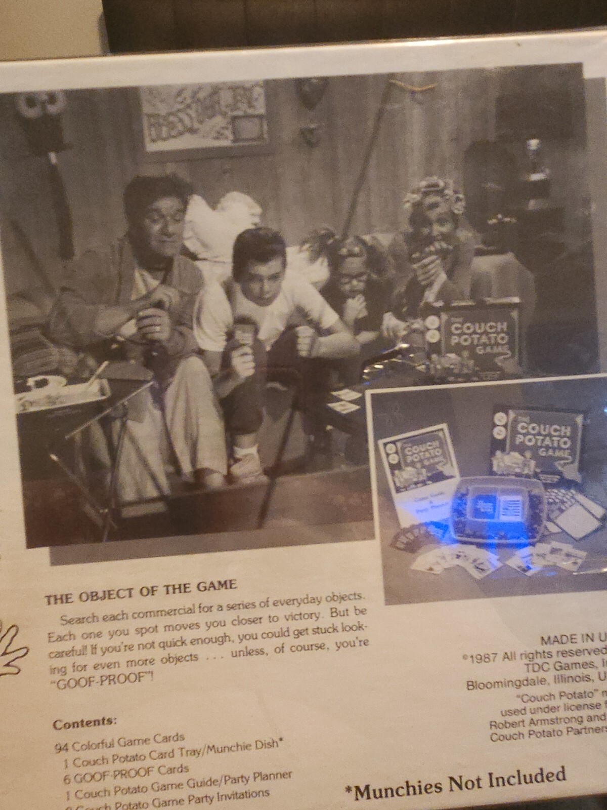 TDC Games – Couch Potato Game – Vintage 1987 Game New Sealed