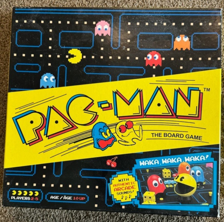 Pac-Man The Board Game Complete – Tested – Classic With Authentic Arcade Sounds!