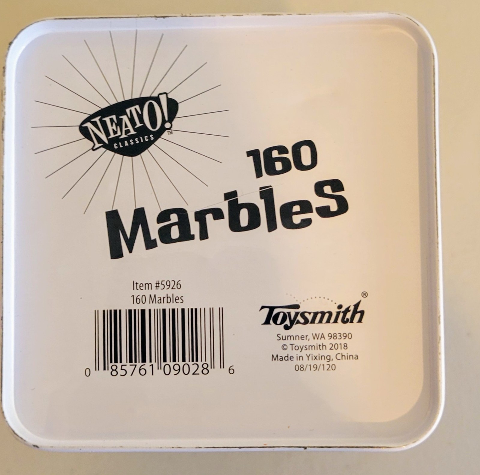 Neato! Classics Marbles In A Tin Box by Toysmith – Retro Nostalgia Glass…