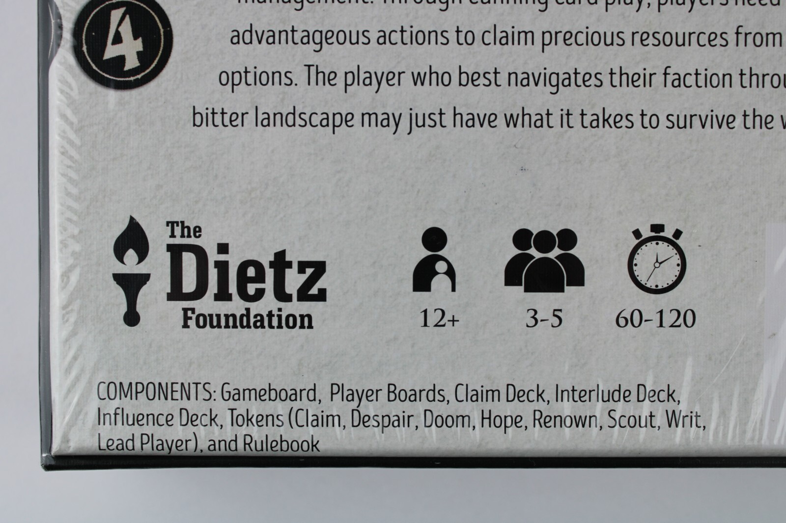 Brand New 3 Years Of War Dietz Foundation Card Based Board Game Jay Little