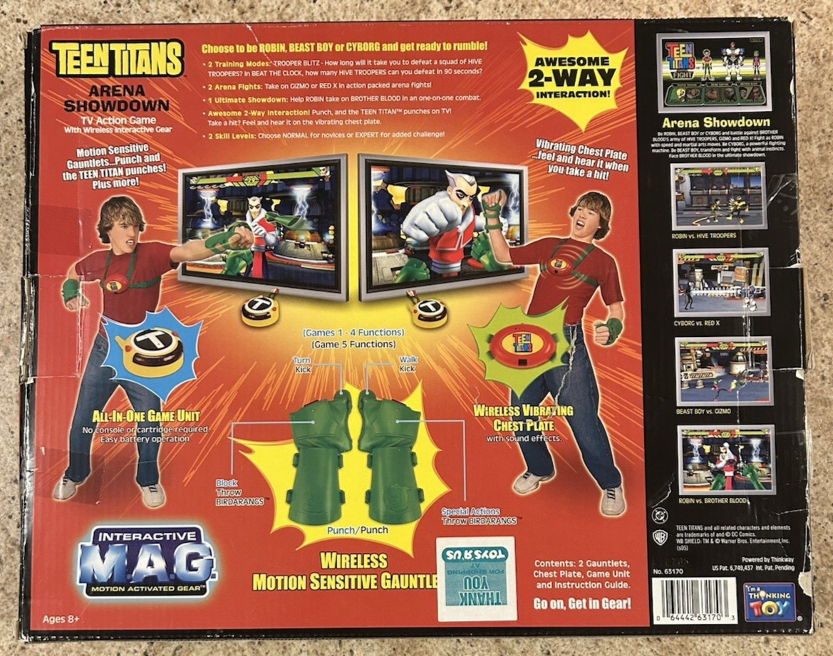 Extremely Rare Teen Titans Arena Showdown TV Action Game (Plug And Play Type)