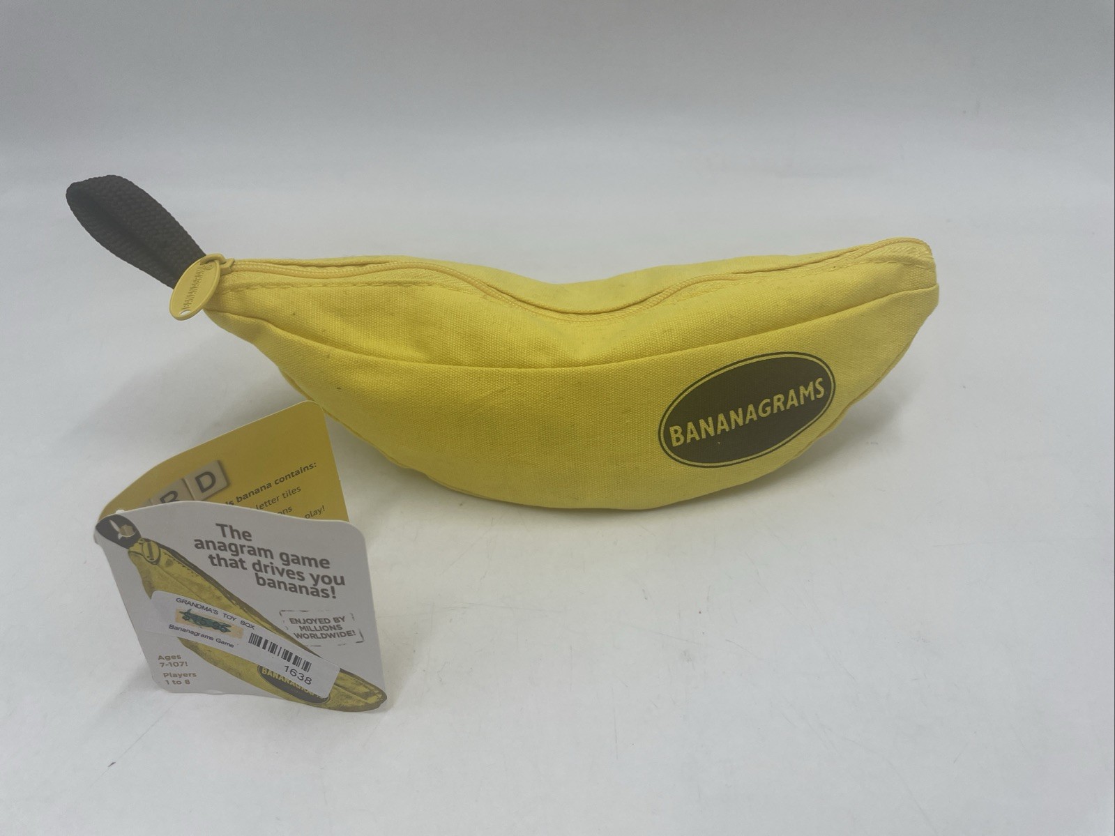 Bananagrams Game Crossword Word Play Complete 144 Pieces Zip Bag & Original Tag