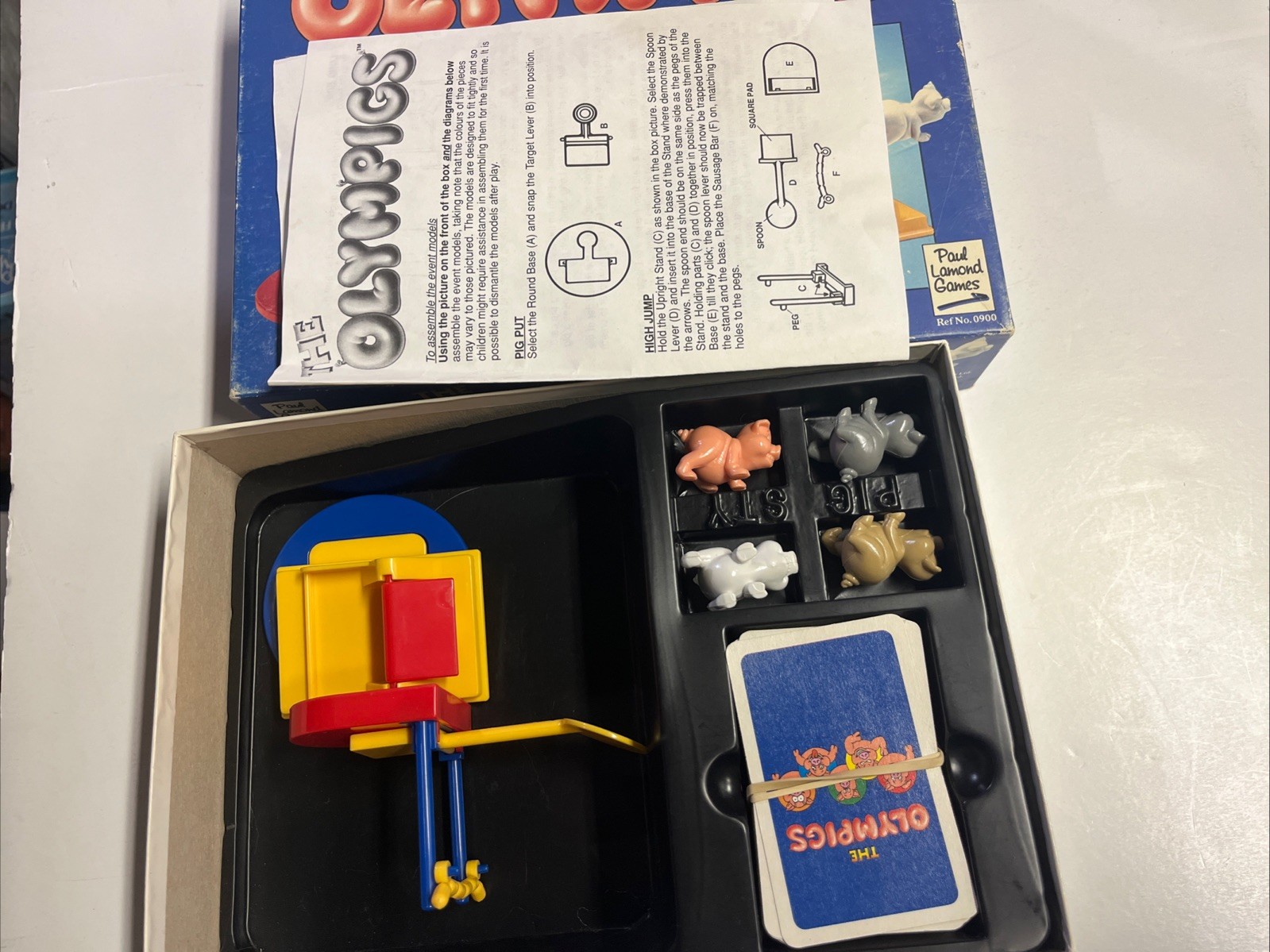 The Olympigs Skill And Action Card Game 1991 Paul Lamond Games Vintage Fun Rare!