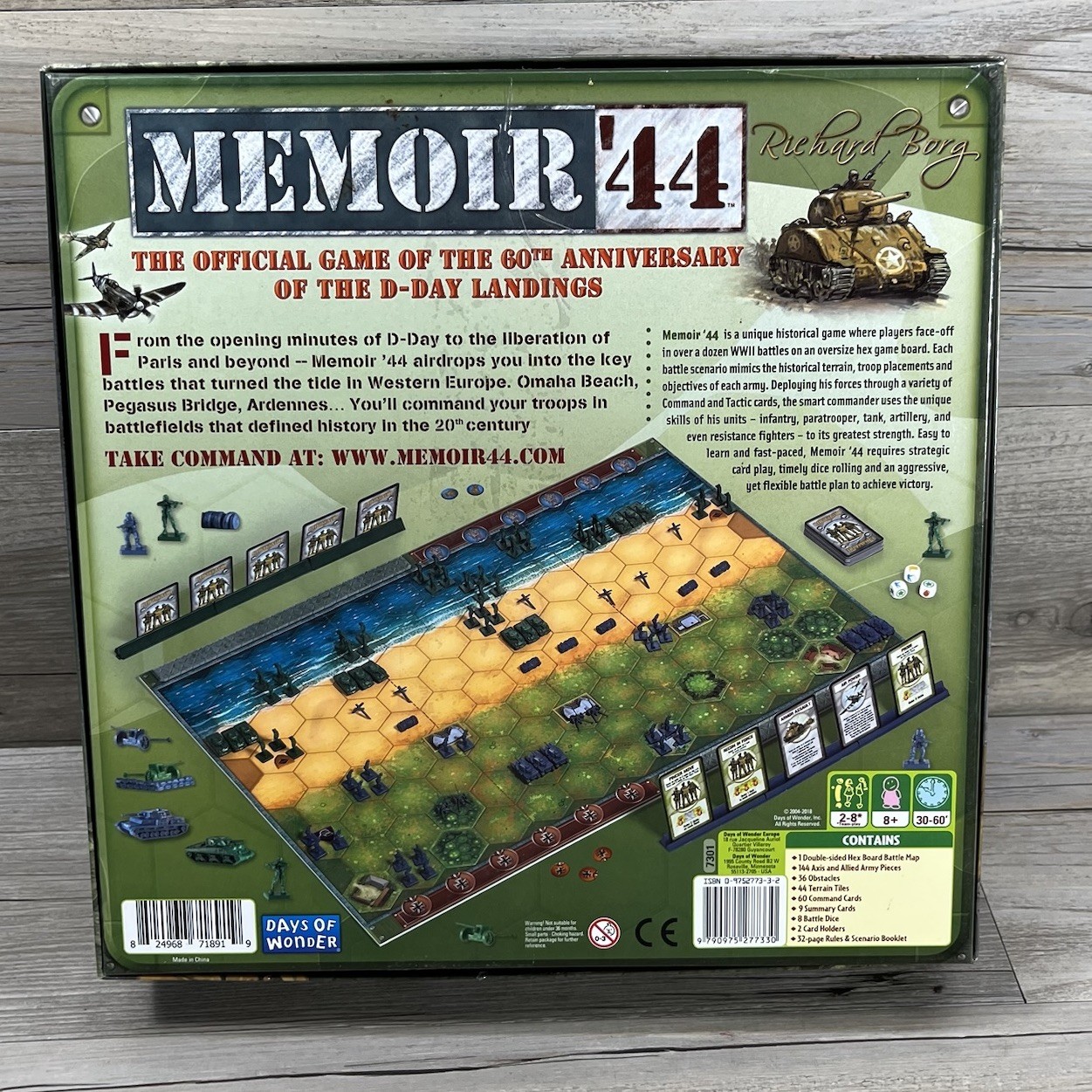 Days of Wonder Memoir ’44 Strategy WWII Board Game 7301 Richard Borg Complete