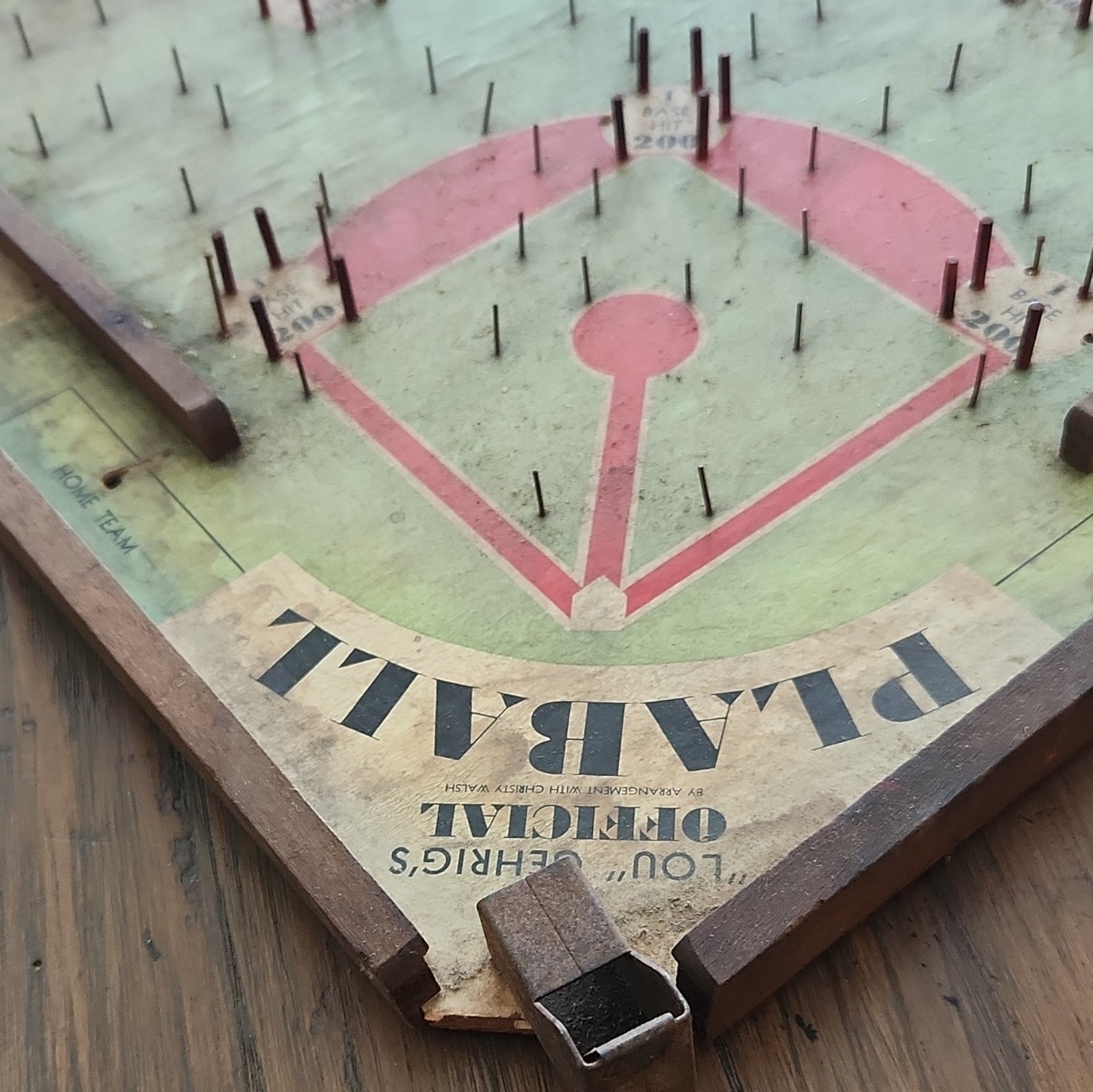 Lou Gehrig’s Official Baseball Board Game Sports Theme Vintage