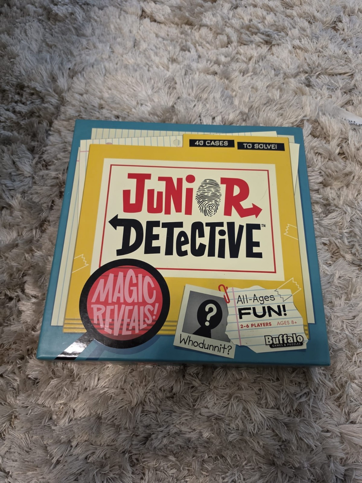 Buffalo Games Junior Detective Magic Reveals Board Game, 2-6 Players, Ages 8+