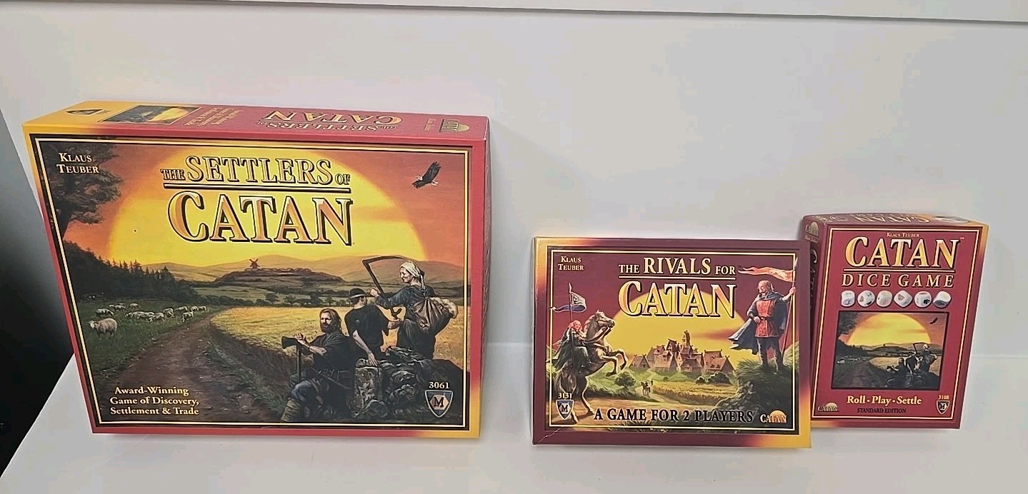 The Settlers Of Catan 3061, The Rivals For Catan 3131 &Catan Dice Game 3108 READ