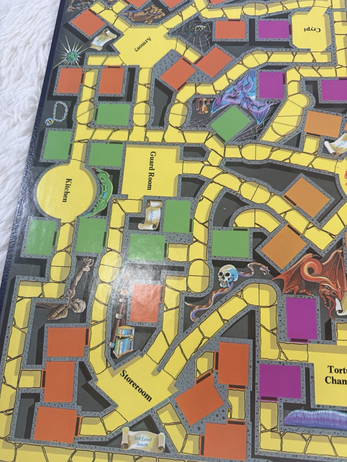 TSR Dungeon! Fantasy Board Game 1981 with Box, Board, Cards & Pieces