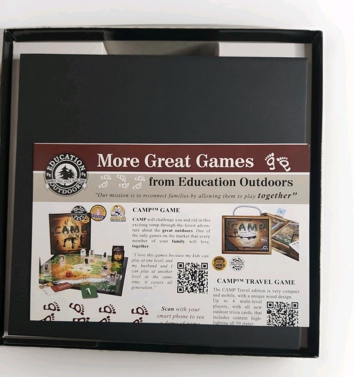 Official Education Outdoors Brand Camp The Game That Grows With You 4 And Up