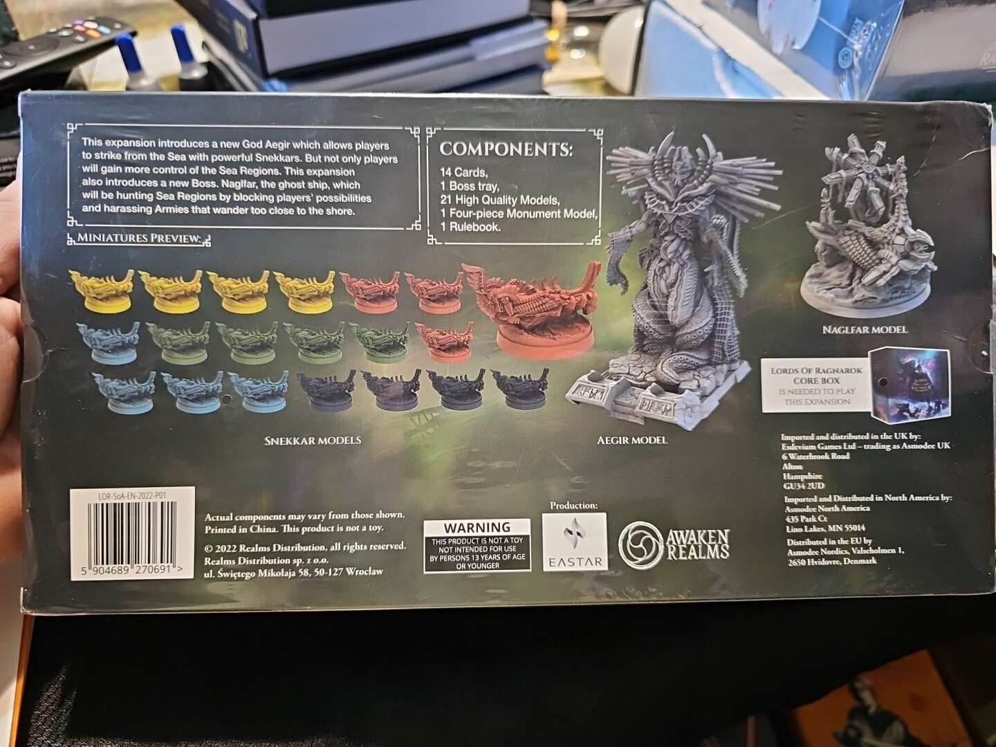 Lords of Ragnarok – Seas of Aegir Expansion Awaken Realms Kickstarter