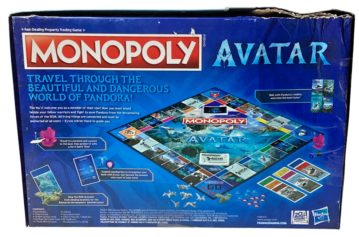 Hasbro Gaming: Monopoly: Avatar Edition, 2 to 6 players, ages 8 and up, Used