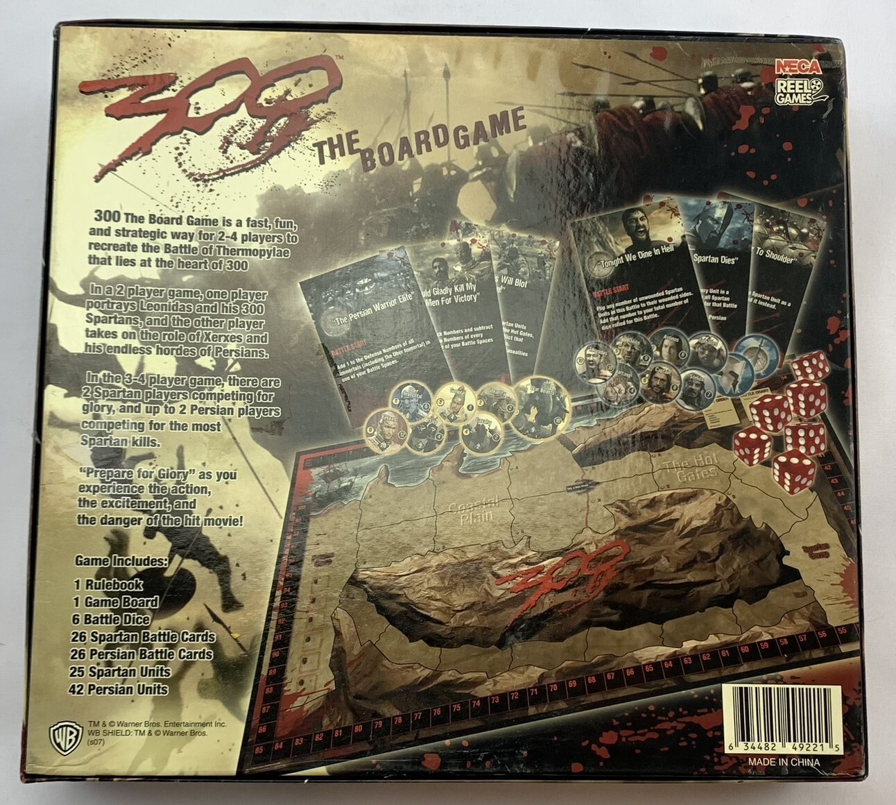 2007 300: The Board Game by NECA Complete in Great Condition FREE SHIPPING