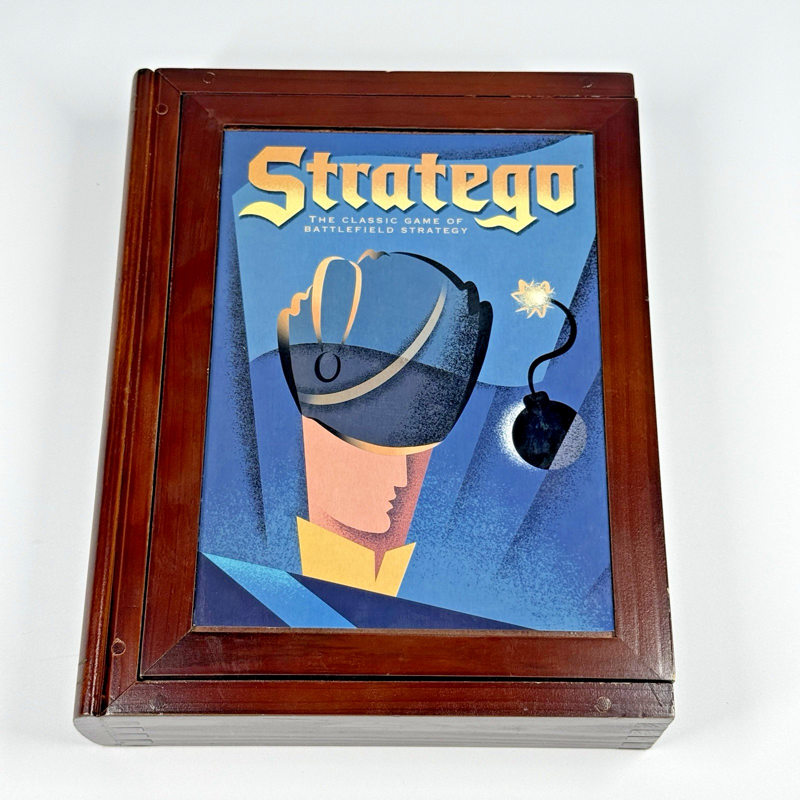 Stratego Vintage Collection Bookshelf Edition Wooden Box Complete MB 42752 VTG