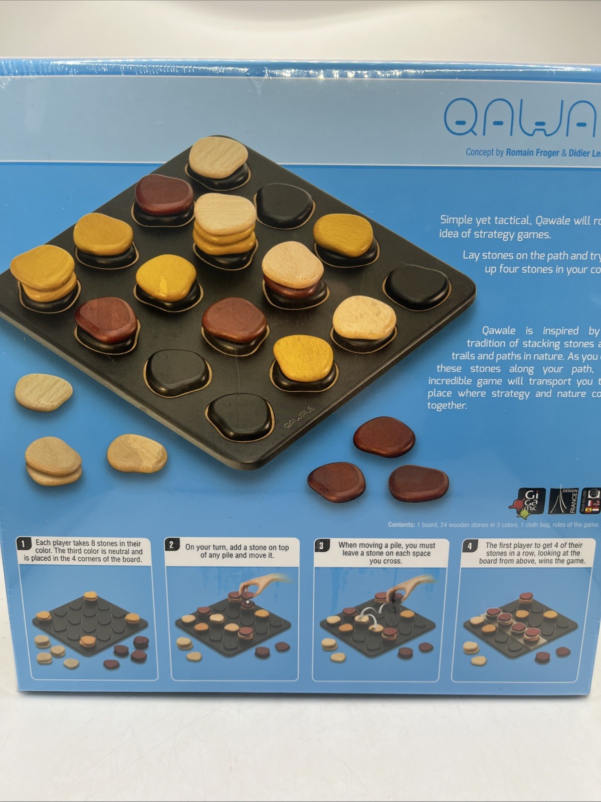 Gigamic Qawale Abstract Strategy Game for Adults Family Factory Sealed Rare HFT