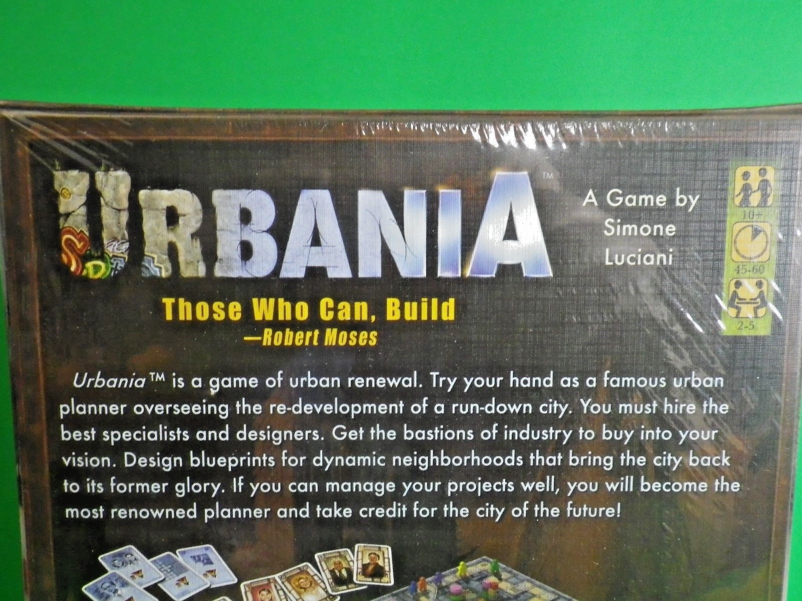 NEW – Urbania Board Game by Simone Lucian Mayfair Games 2012 Factory Sealed