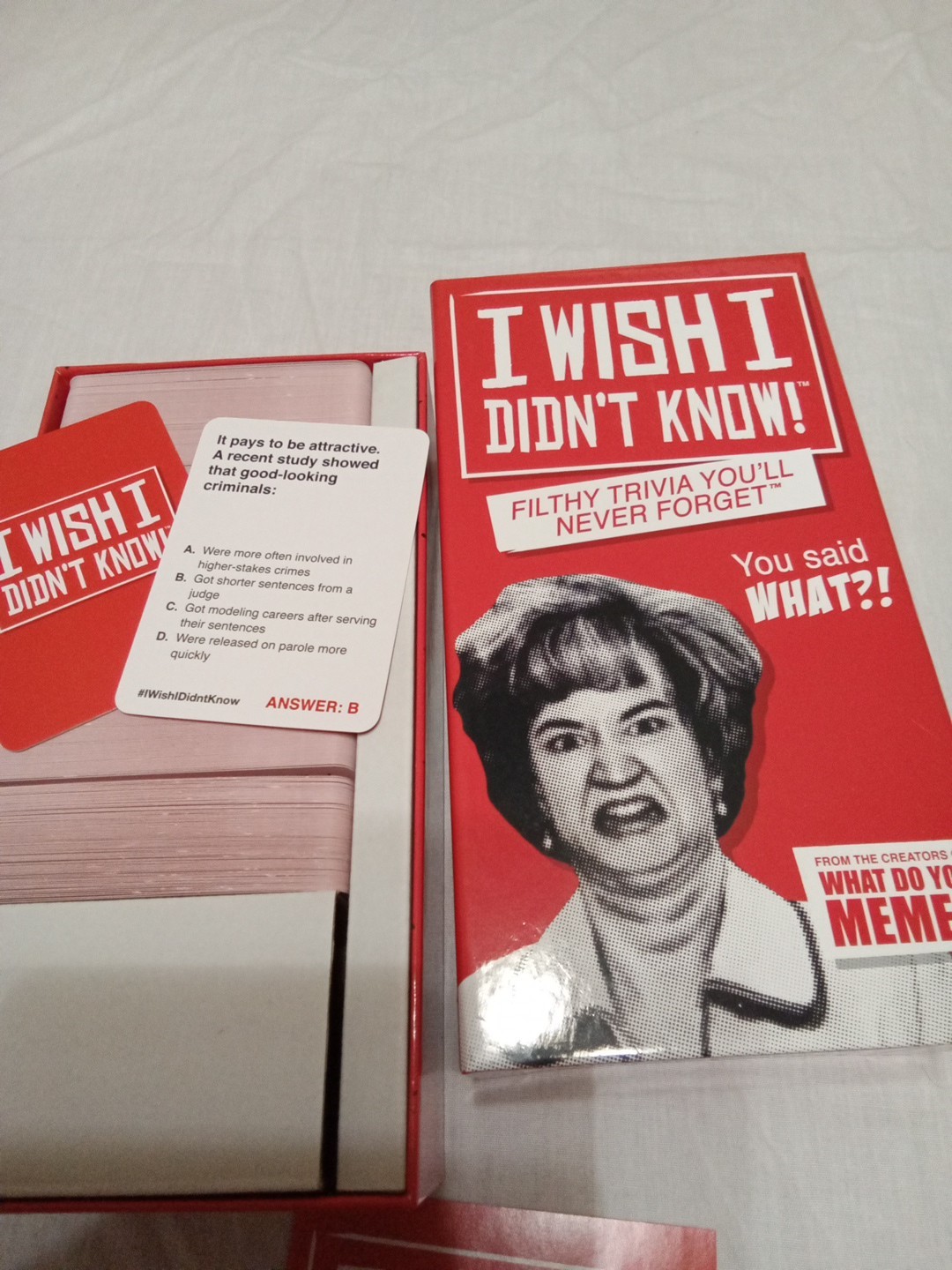 I Wish I Didn’t Know! The Filthy Trivia Adult Party Card Game What Do You Meme?
