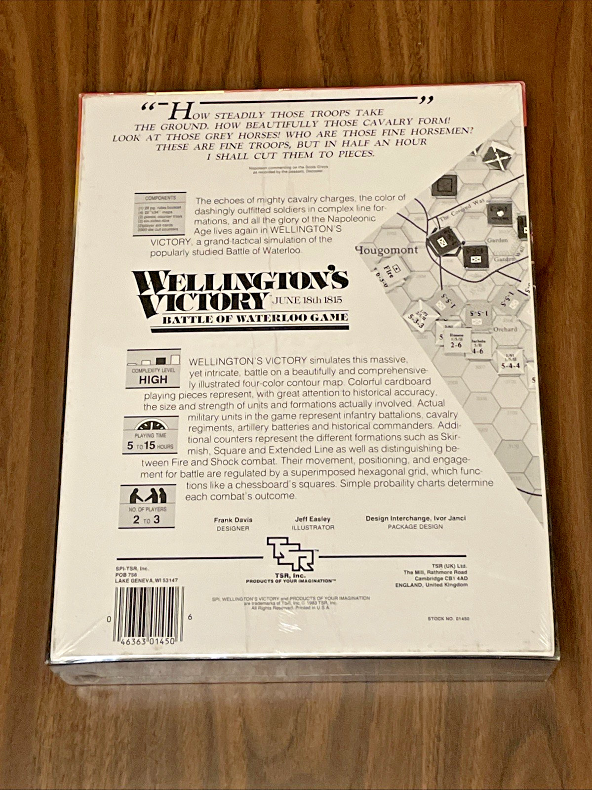 Wellington’s Victory Battle of Waterloo | June 18th 1815 | TSR/SPI {NEW_SEALED}