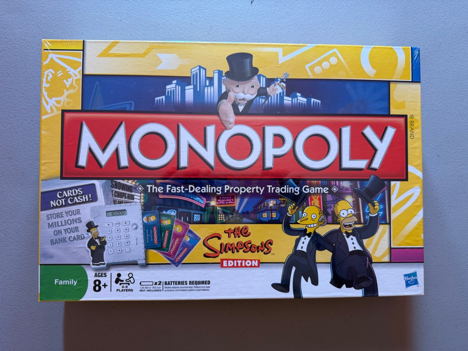 Monopoly The Simpsons Edition Board Game Electronic Cash 2009 New Sealed