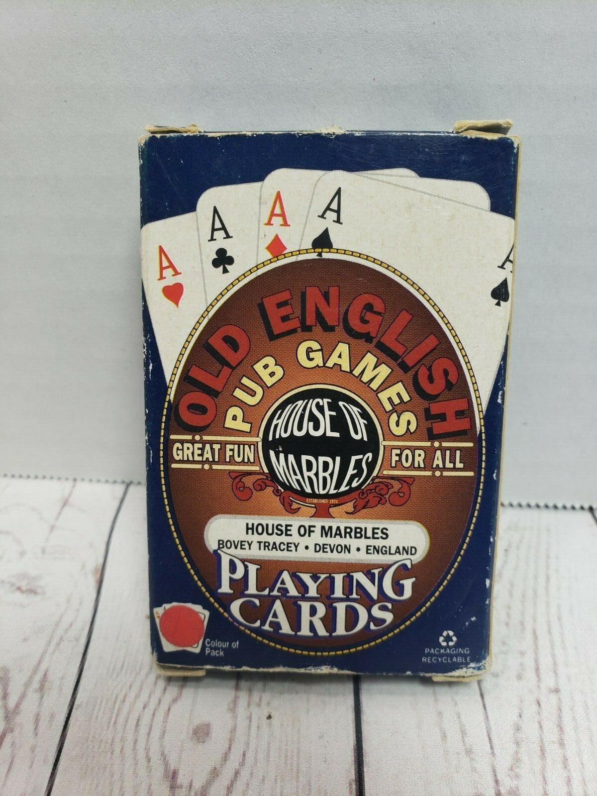 VTG Old English Playing Cards House of Marbles Pub games complete
