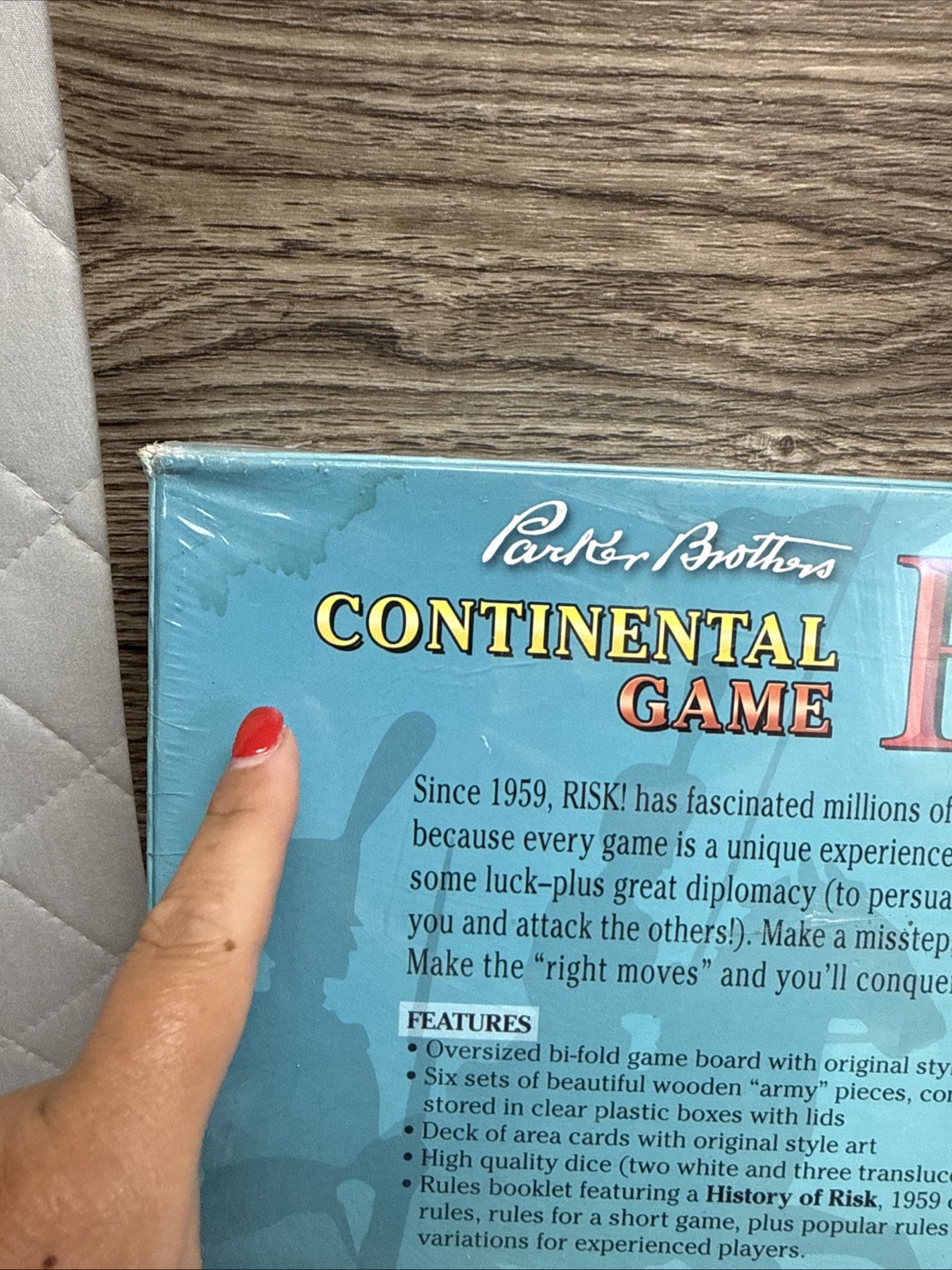 Parker Brothers Continental Game Risk 1959 First Edition Reproduction Sealed
